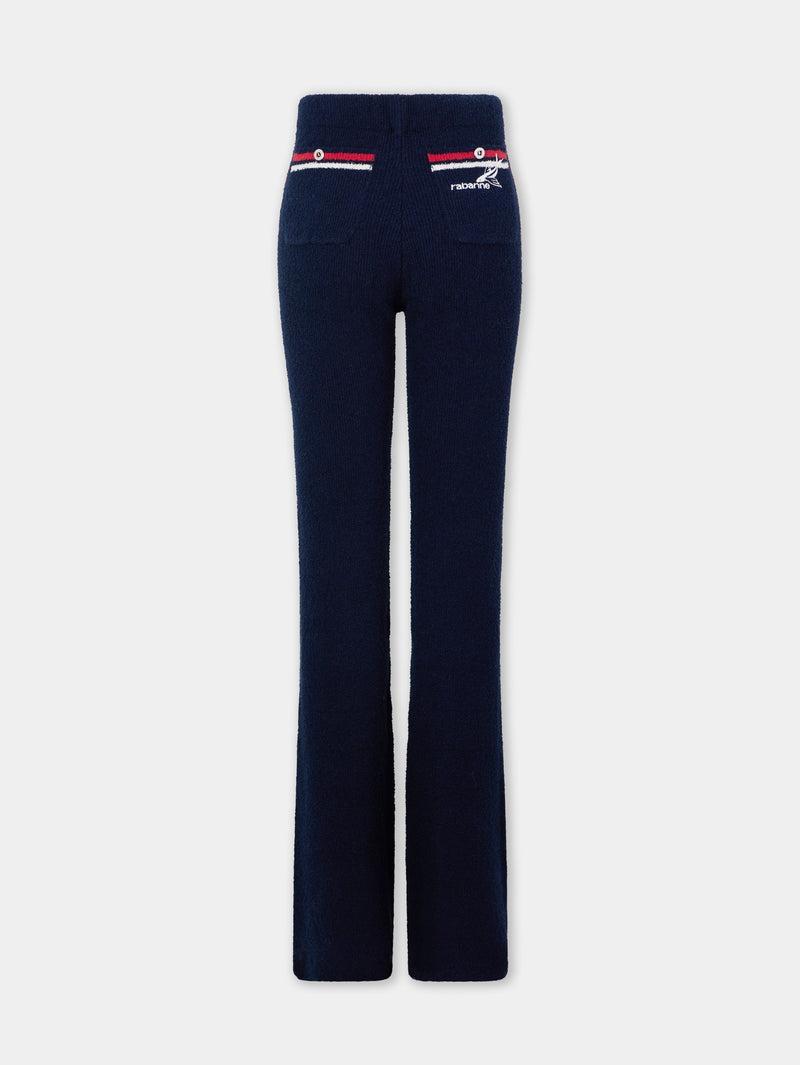 FLARE TROUSERS IN TERRY JERSEY Product Image