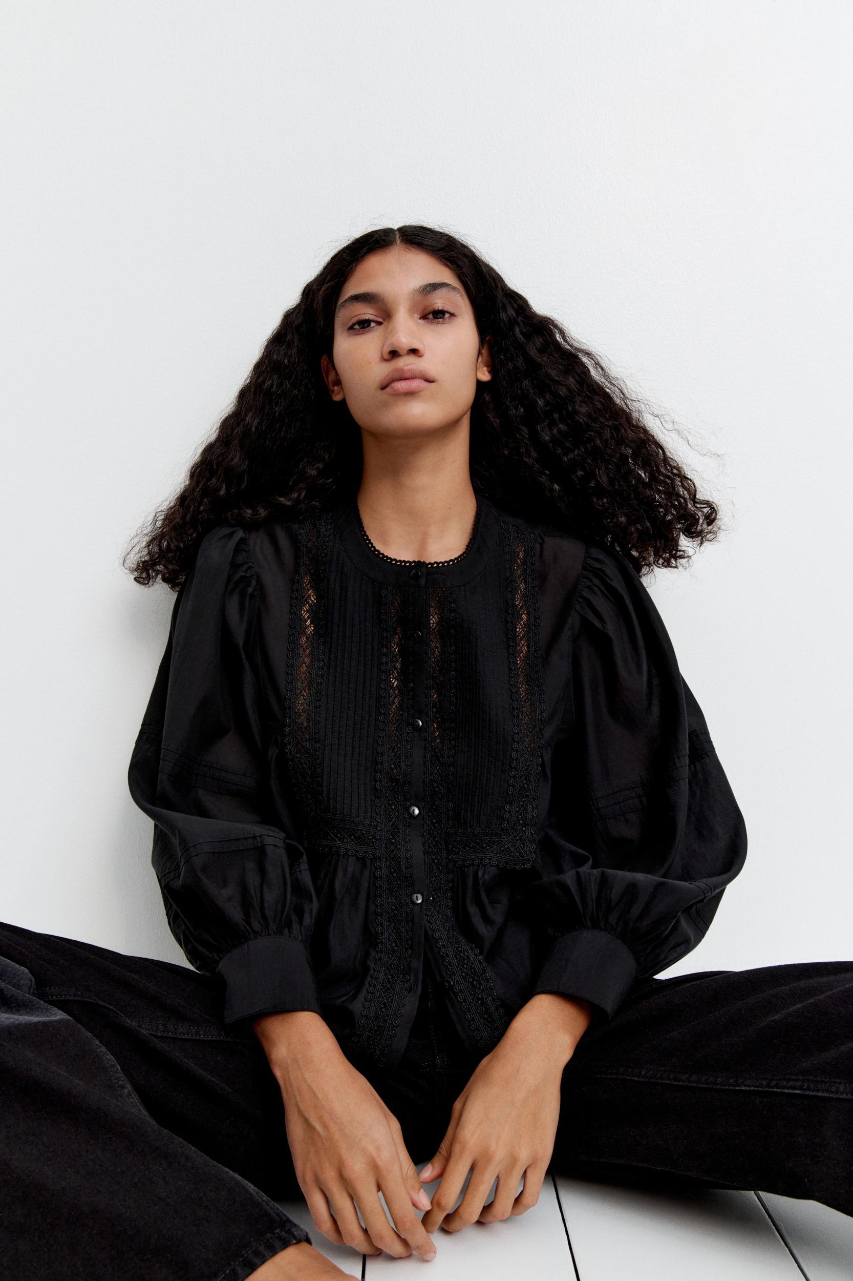Blouse with Pintucks Product Image