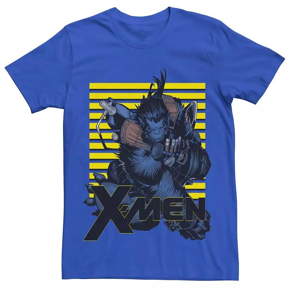 Men's Marvel X-Men Beast Poster Retro Tee, Size: XL, Royal Product Image