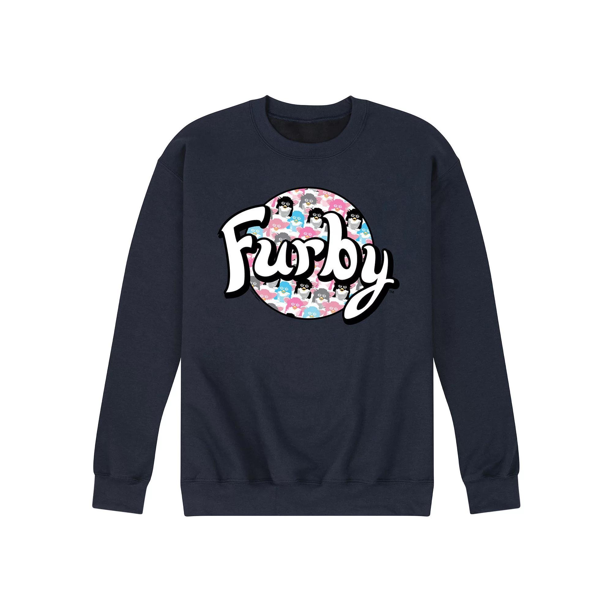 Mens Furby Logo Fleece Sweatshirt Blue Product Image