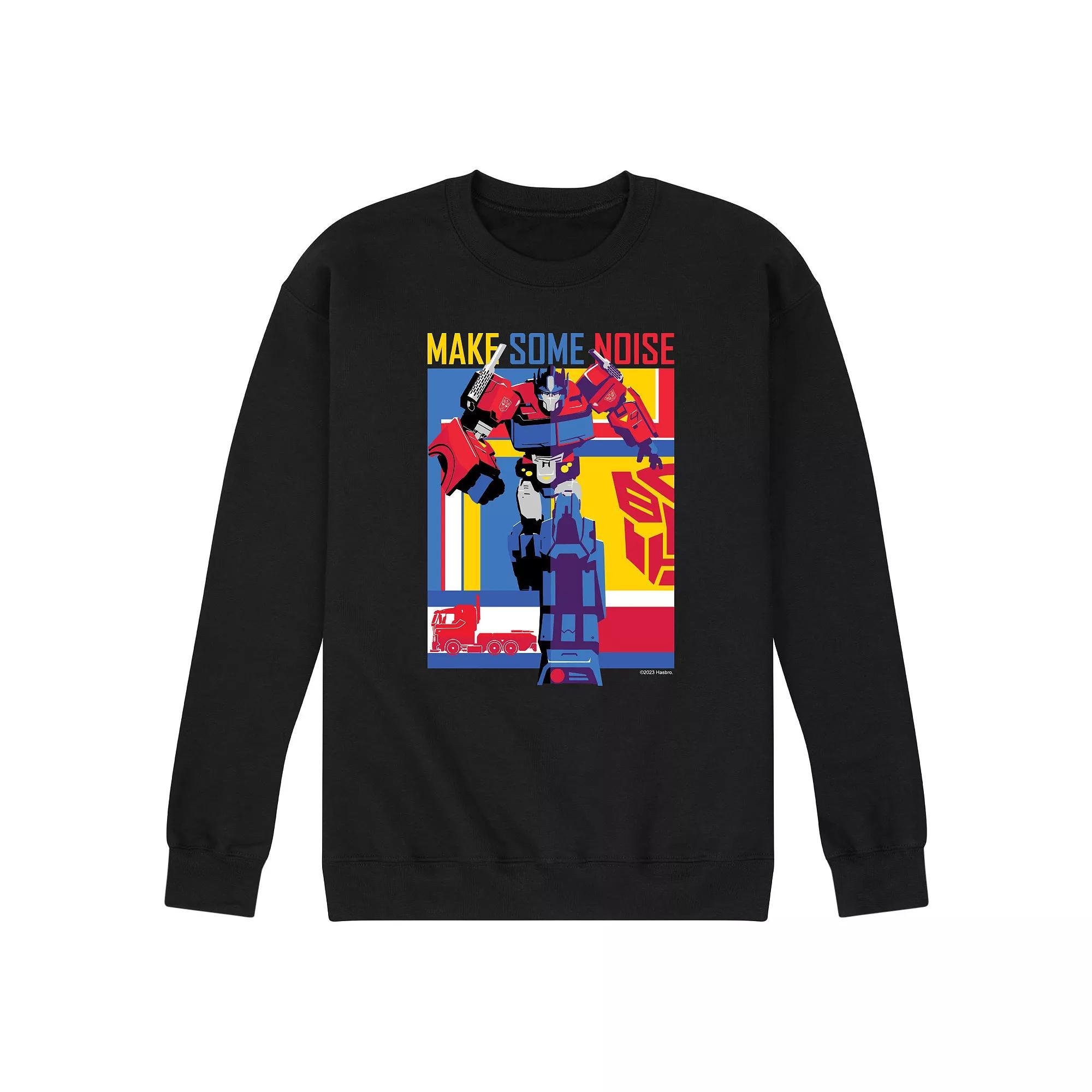 Mens Transformers Make Some Noise Fleece Sweatshirt Product Image