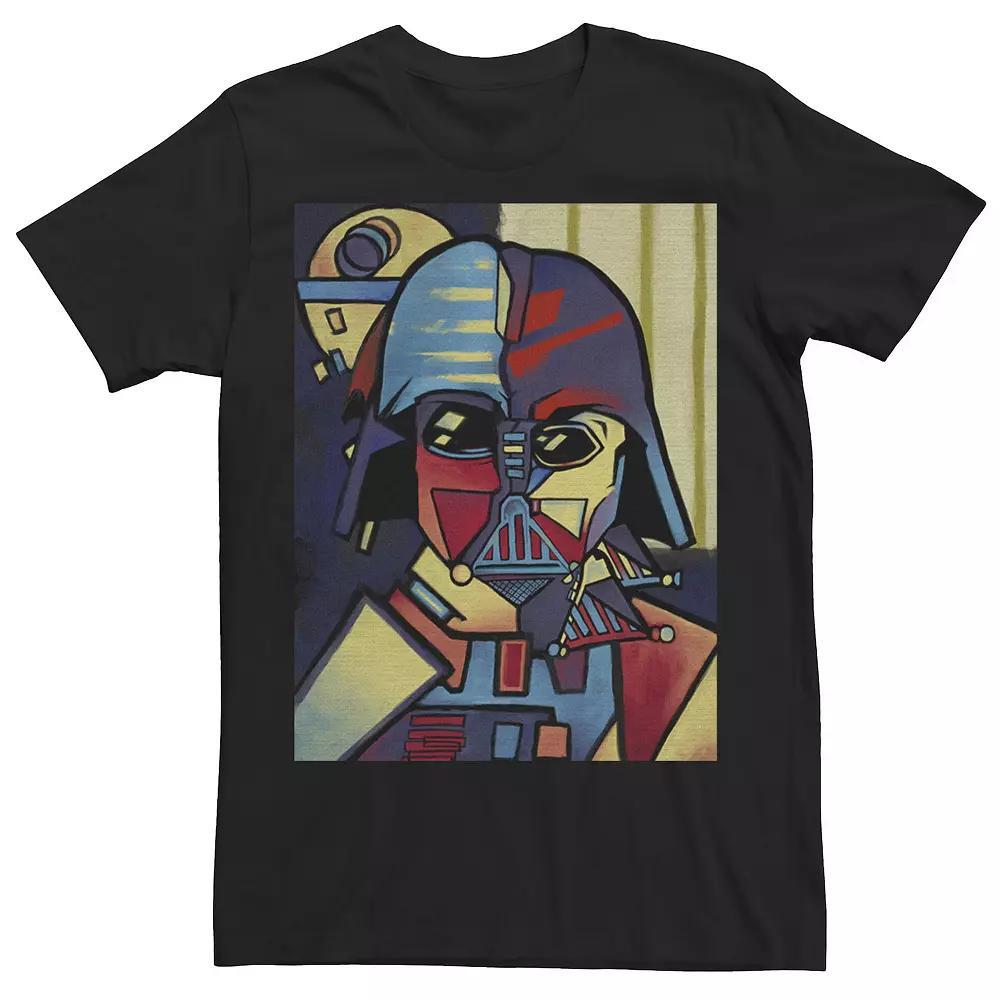 Men's Star Wars Darth Vader Picasso Cubism Helmet Tee, Size: 3XL, Black Product Image