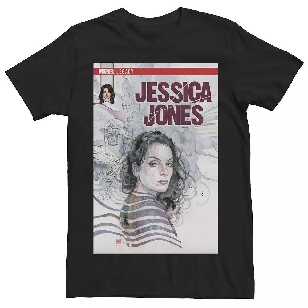 Men's Marvel Jessica Jones Defenders Comic Cover Tee, Size: XXL, Black Product Image