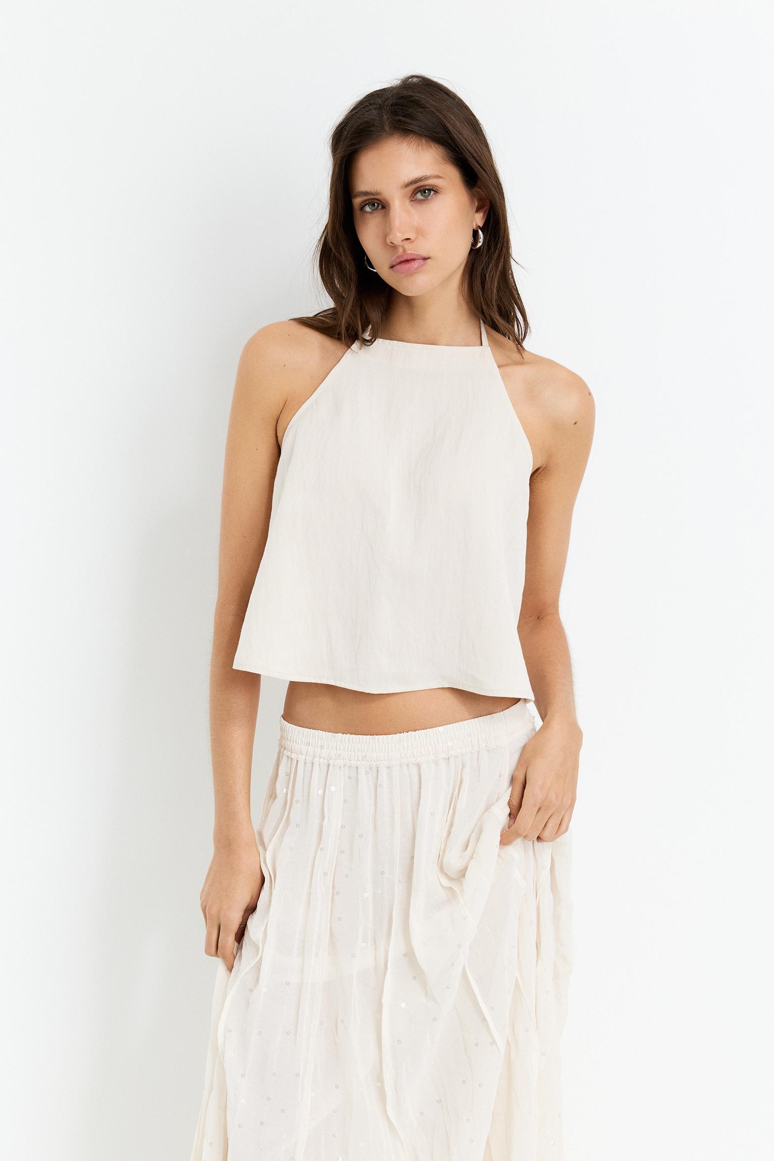 Flowing halter top Product Image