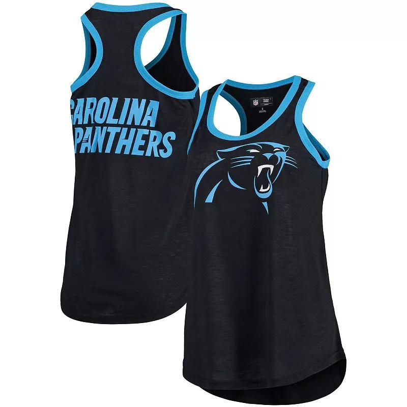 Women's G-III 4Her by Carl Banks Black Carolina Panthers Tater Tank Top, Size: Large Product Image