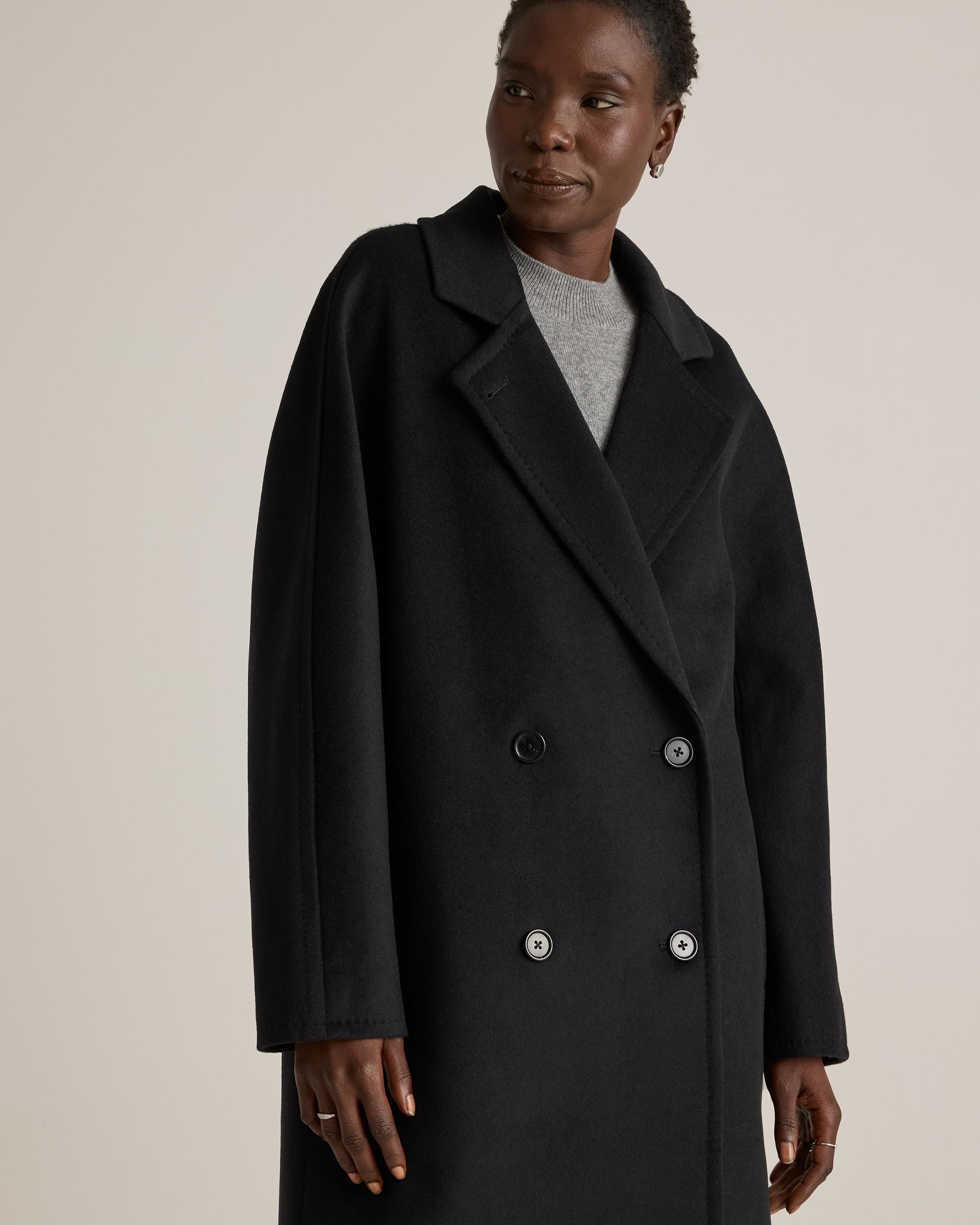Quince | Women's Italian Wool Double-Breasted Slouch Coat Size XS Product Image