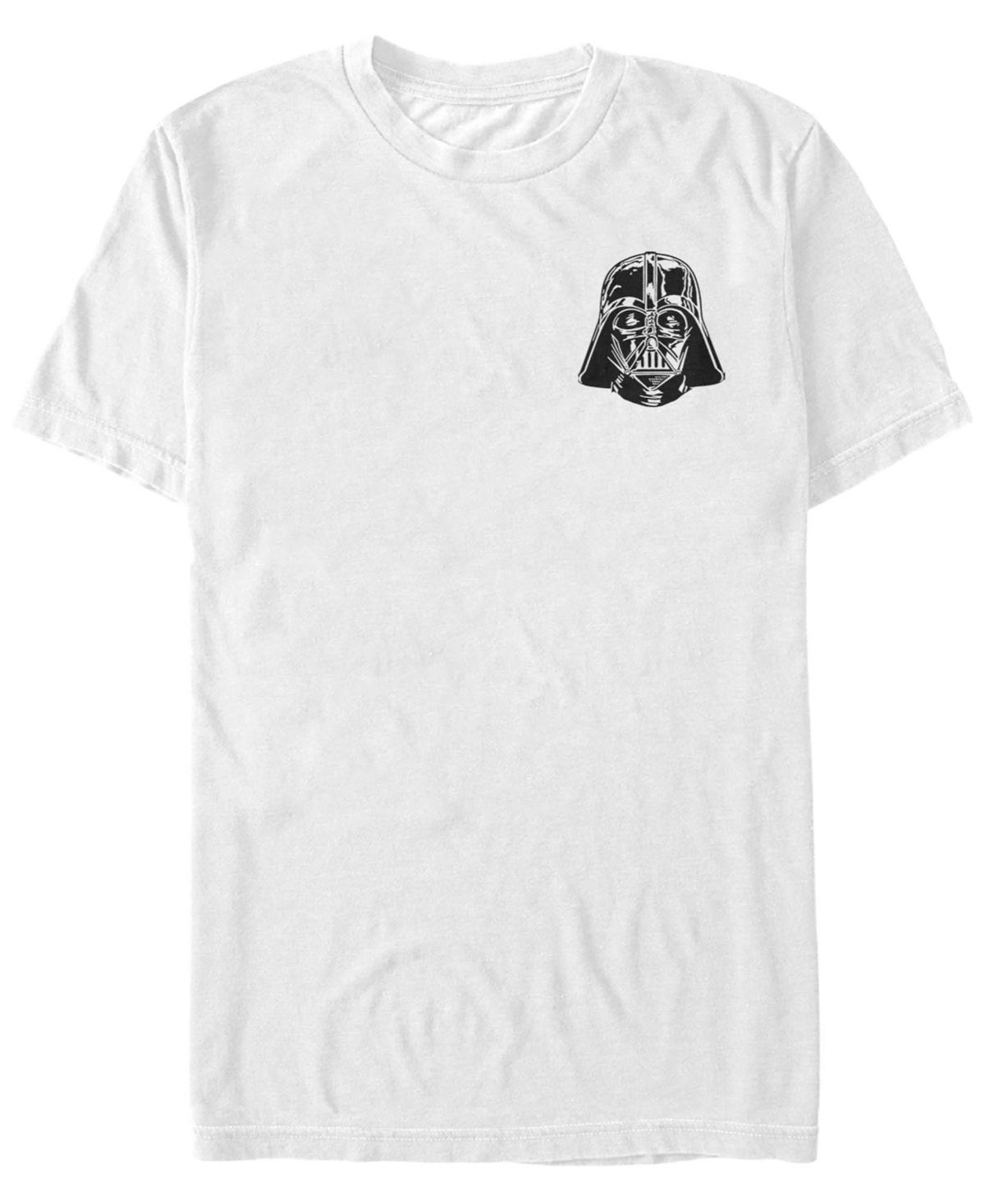 Men's Star Wars Darth Vader Helmet Pocket Tee, Size: 3XL, White Product Image