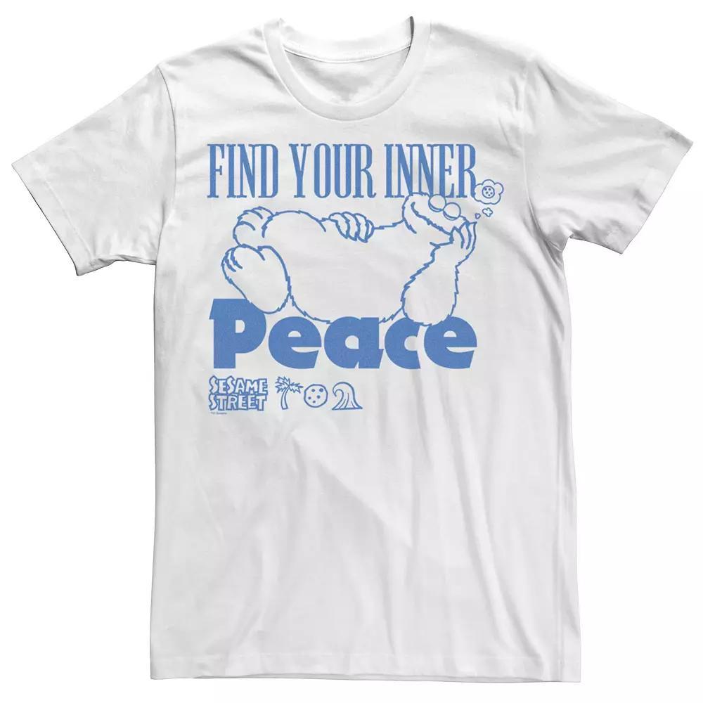Mens Sesame Street Cookie Peace Tee Product Image