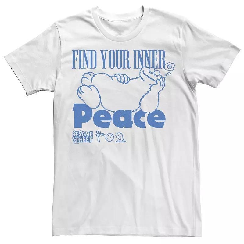 Mens Sesame Street Cookie Peace Tee Product Image