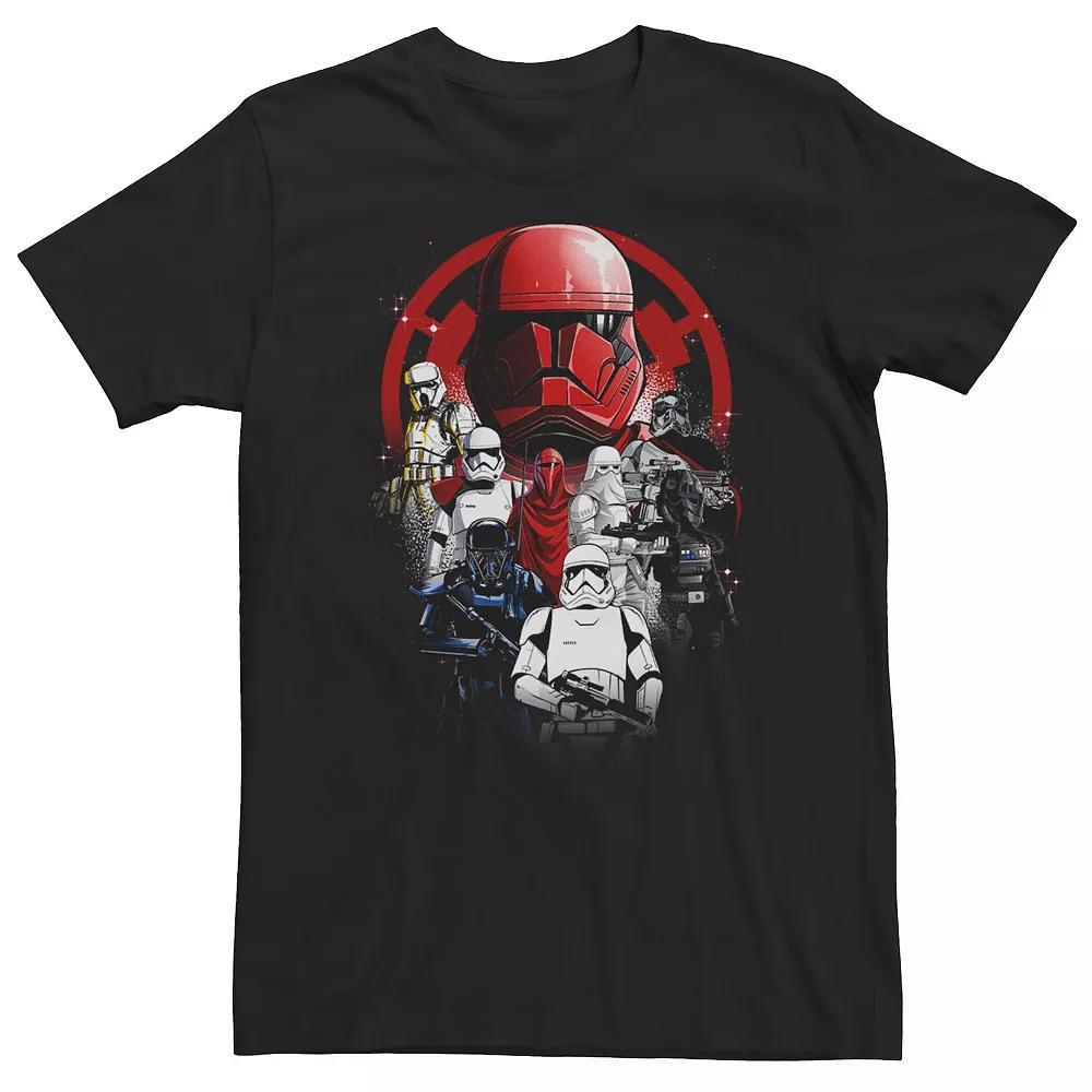 Big & Tall Star Wars Storm Trooper Group Shot Splatter Poster Tee, Men's, Size: XXL Tall, Black Product Image