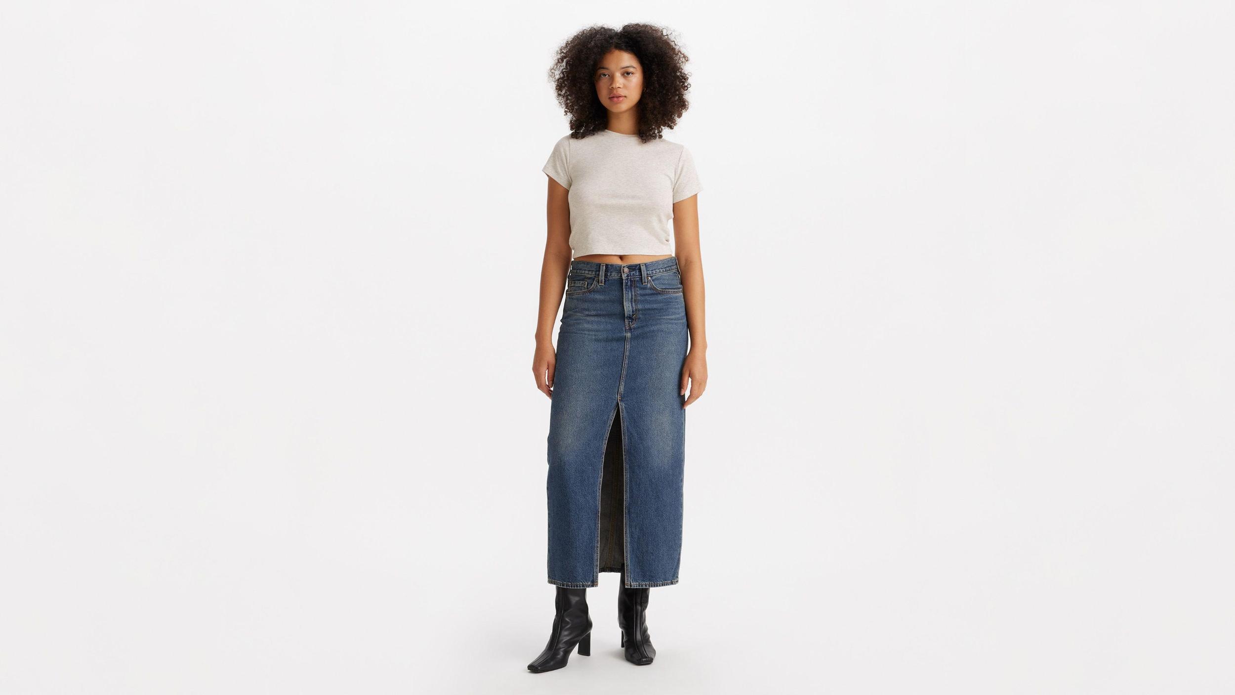 Ankle Column Corduroy Skirt Product Image