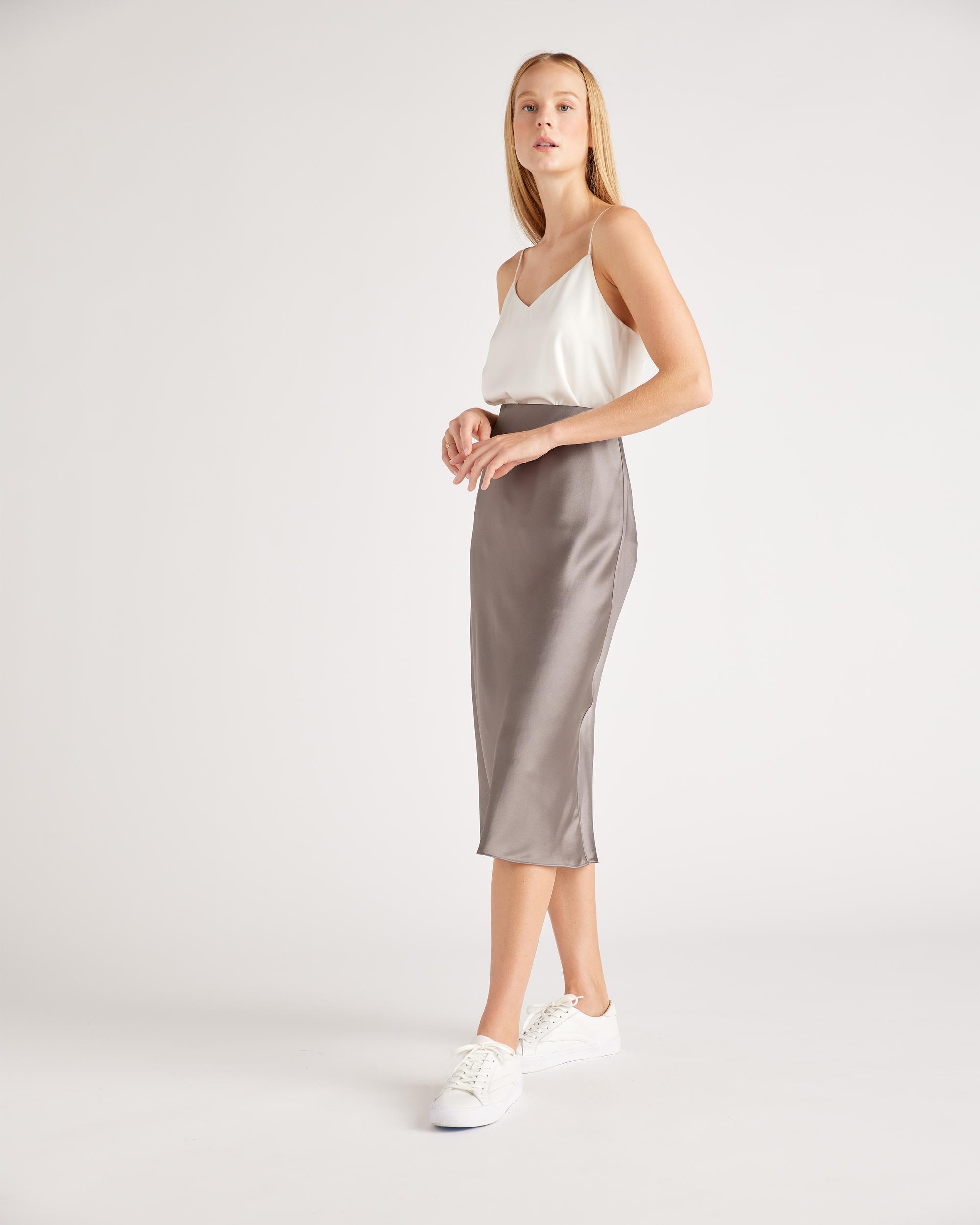 Quince | Women's 100% Washable Silk Stretch V-Neck Cami Top Size XS Product Image