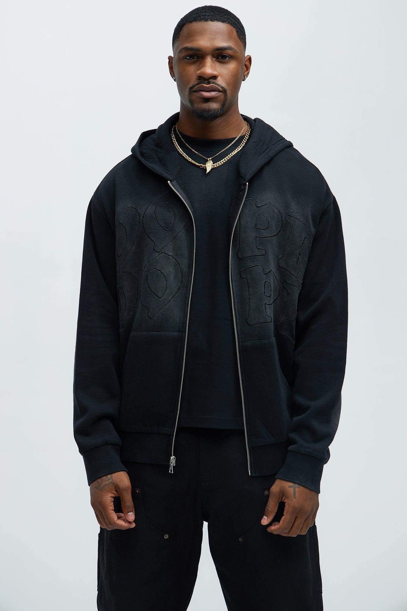 Dope Dope Zip Up Hoodie - Black Product Image