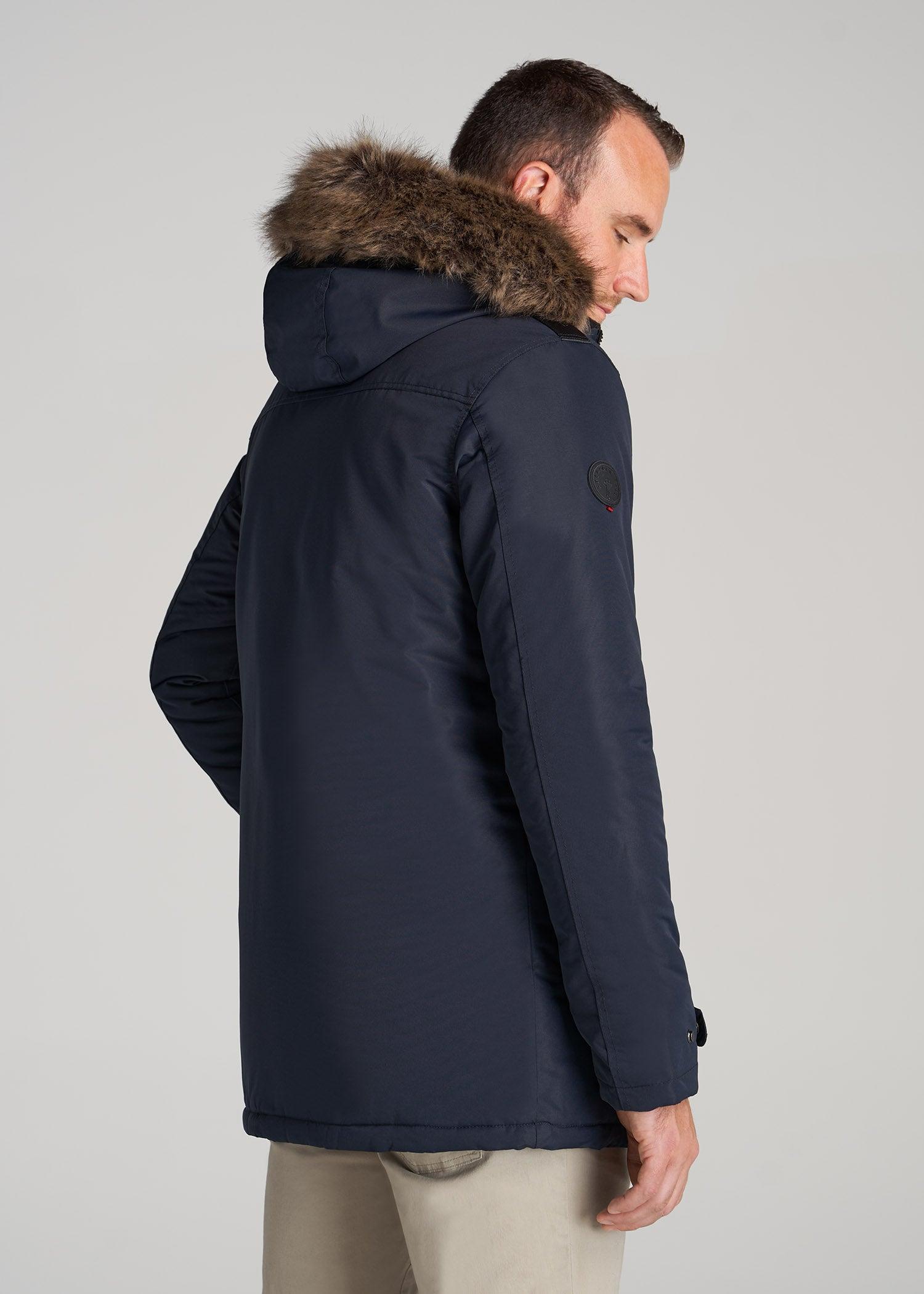 American Tall X Point Zero Tall Men's Parka in Navy Product Image