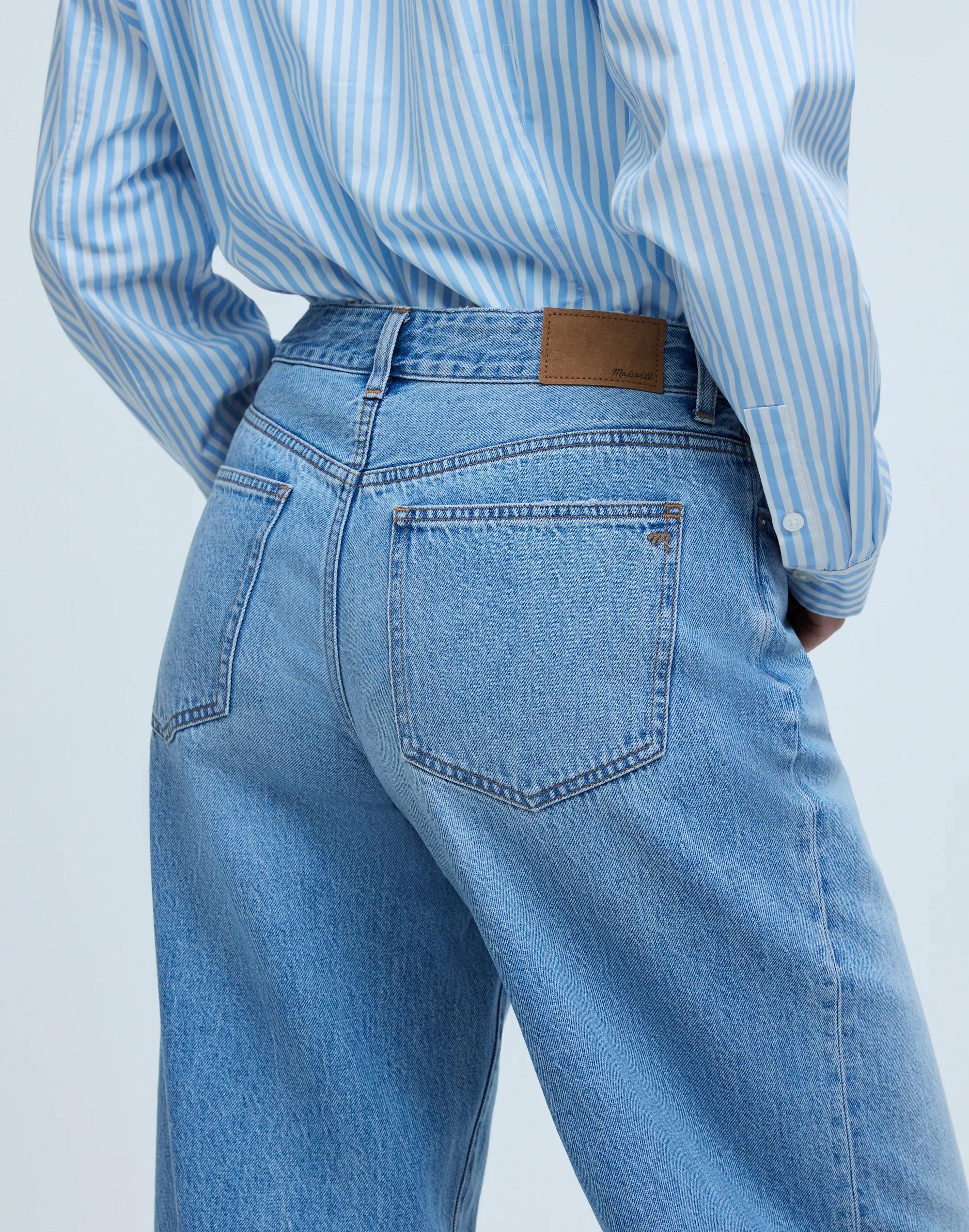 Curvy Low-Rise Superwide-Leg Jeans in Kendall Wash Product Image