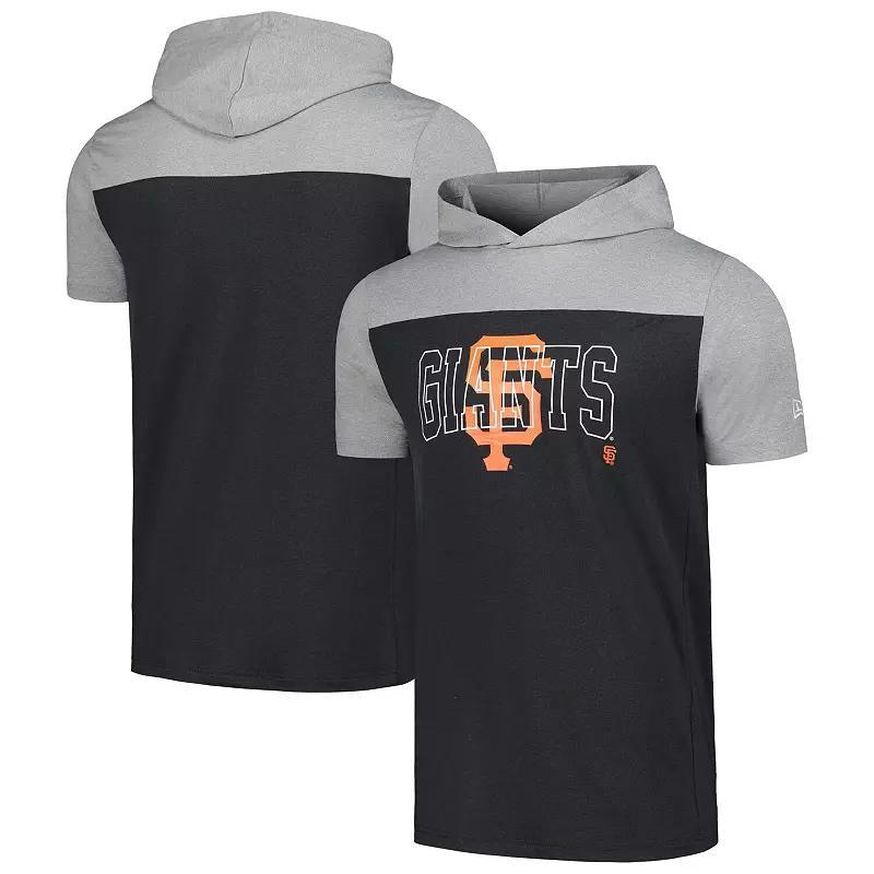 Men's New Era Black San Francisco Giants Active Brushed Hoodie T-Shirt, Size: Small Product Image