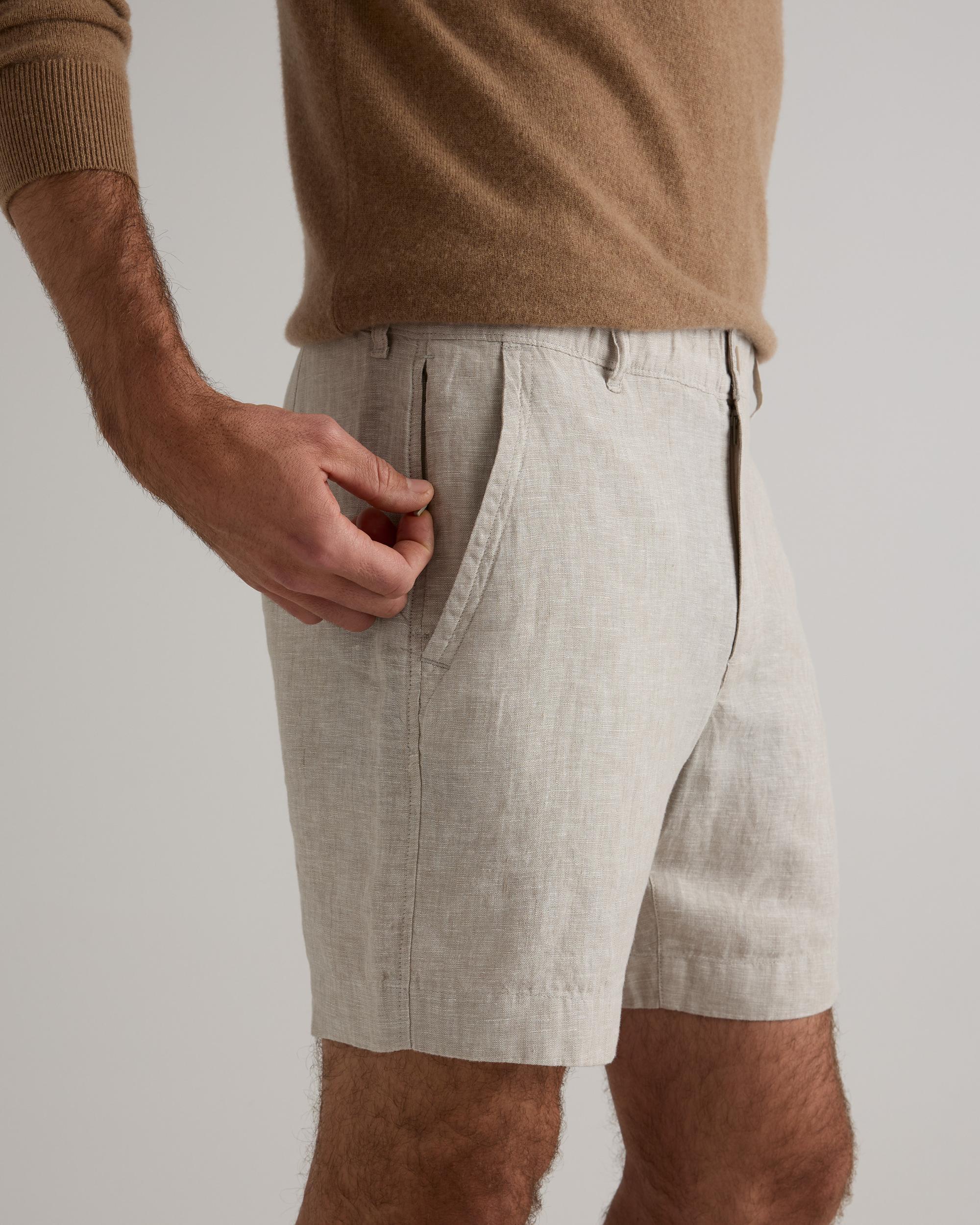 Quince | Men's 100% European Linen 7" Trouser Shorts Product Image