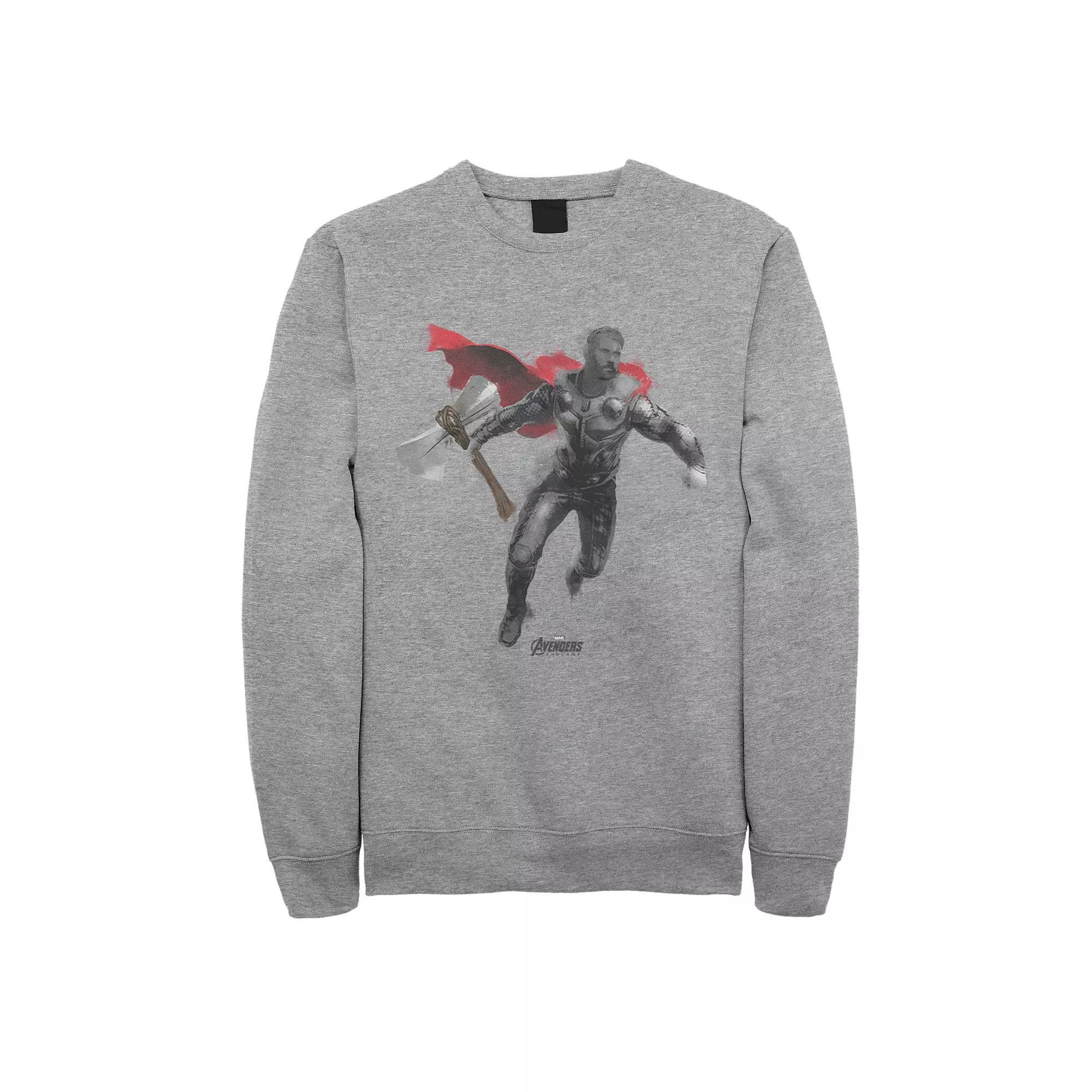 Men's Avengers Endgame Thor Pullover, Size: 3XL, Athletic Grey Product Image
