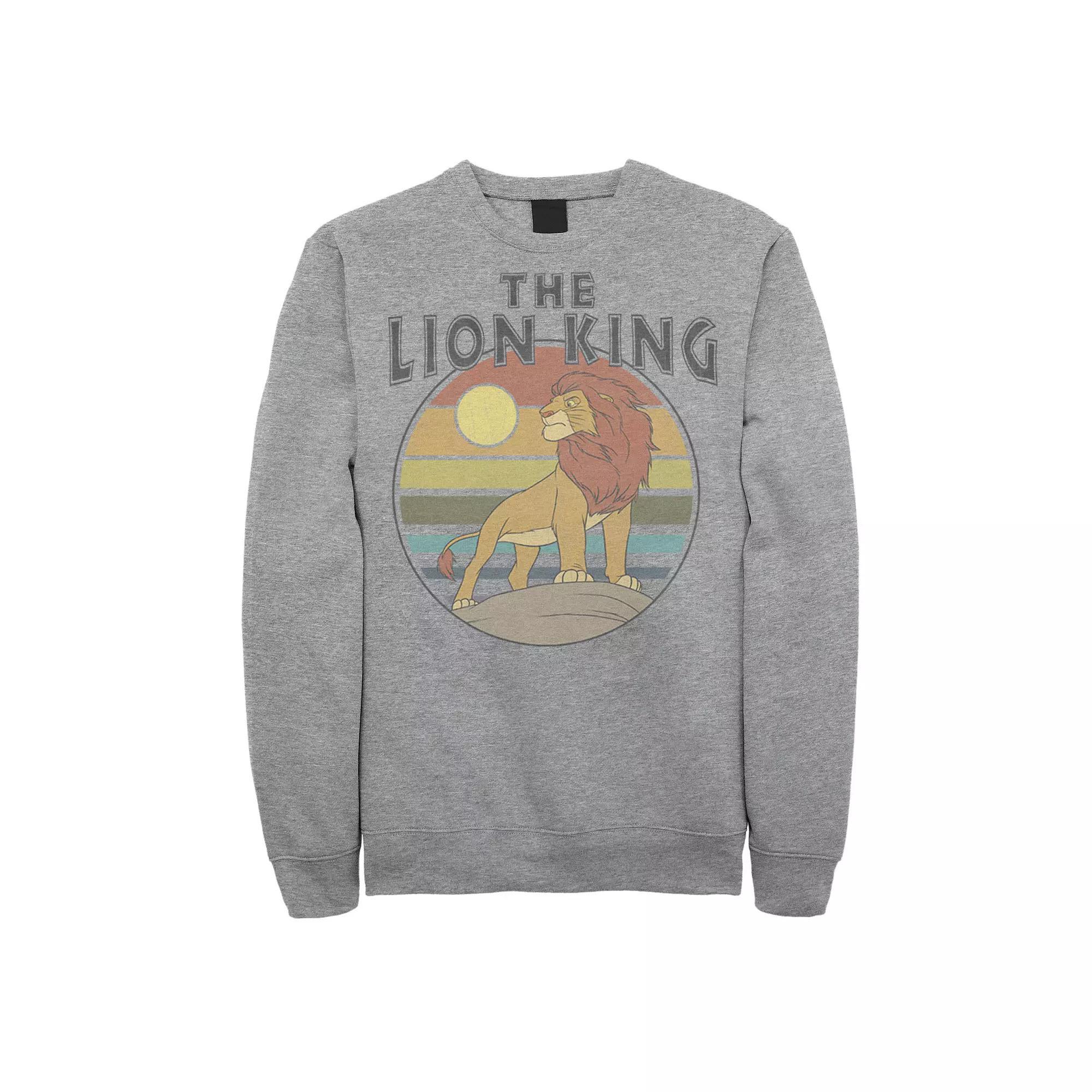 Disney's Lion King Simba Men's Sunset Sweatshirt, Size: XL, Athletic Grey Product Image