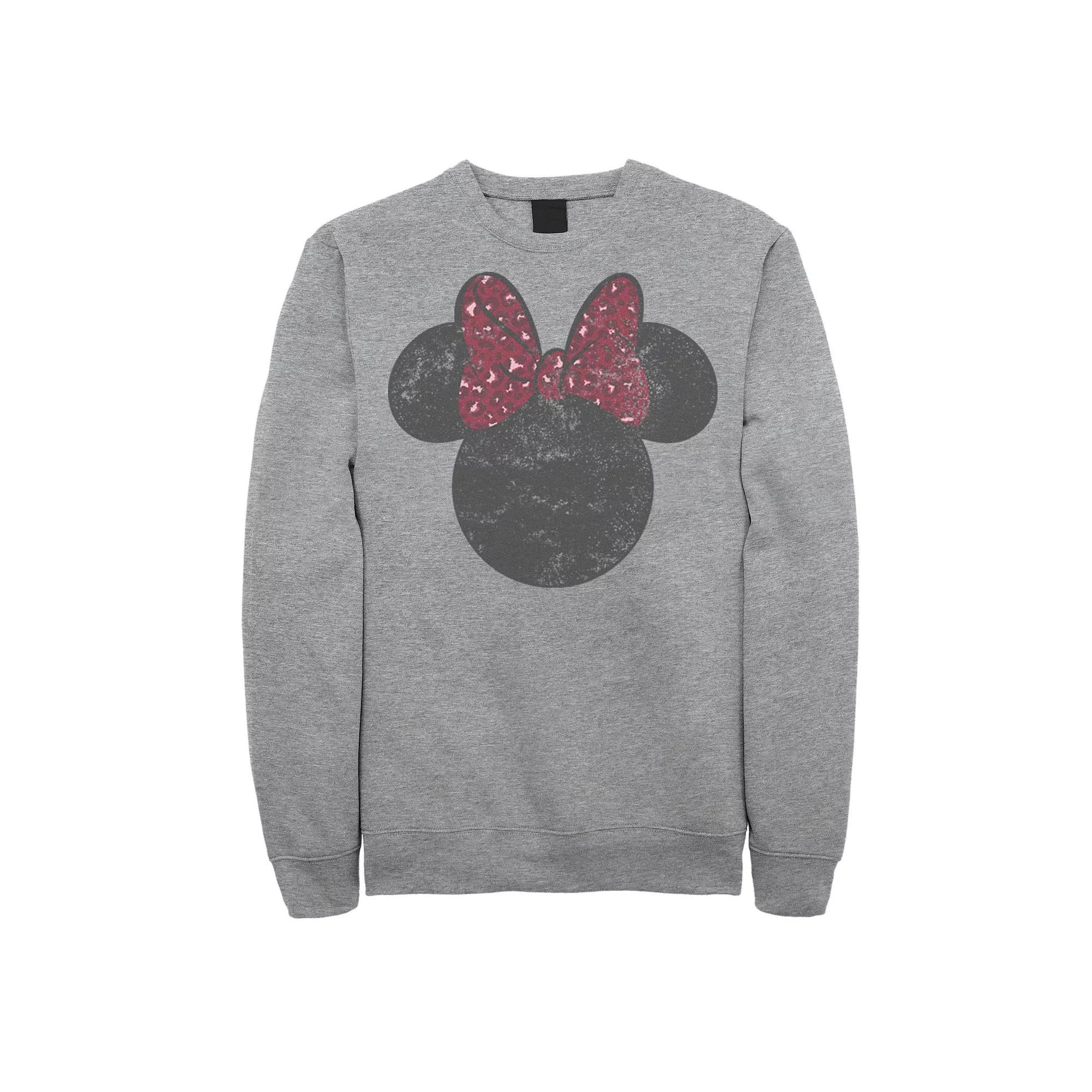 Disney's Mickey & Friends Minnie Mouse Men's Silhouette Sweatshirt, Size: XXL, Athletic Grey Product Image