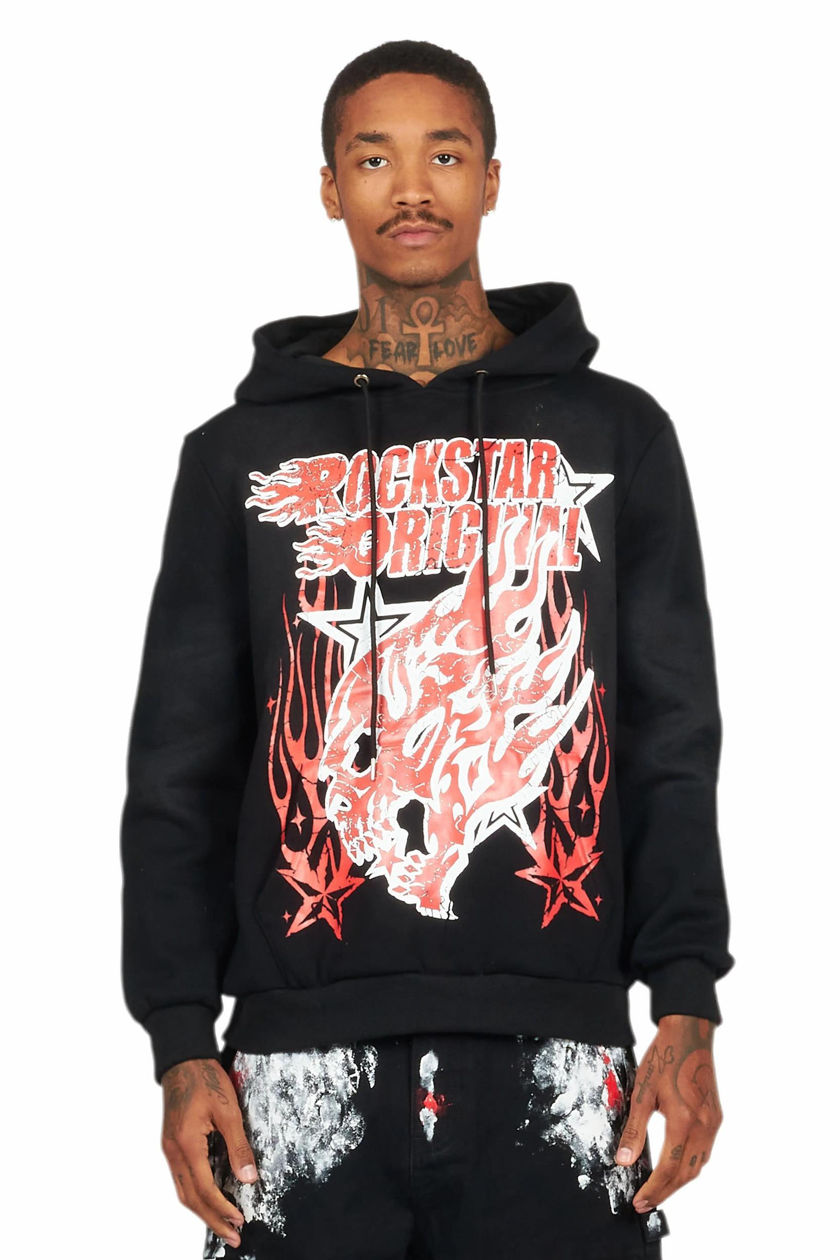 Smitty Black Graphic Hoodie Male Product Image