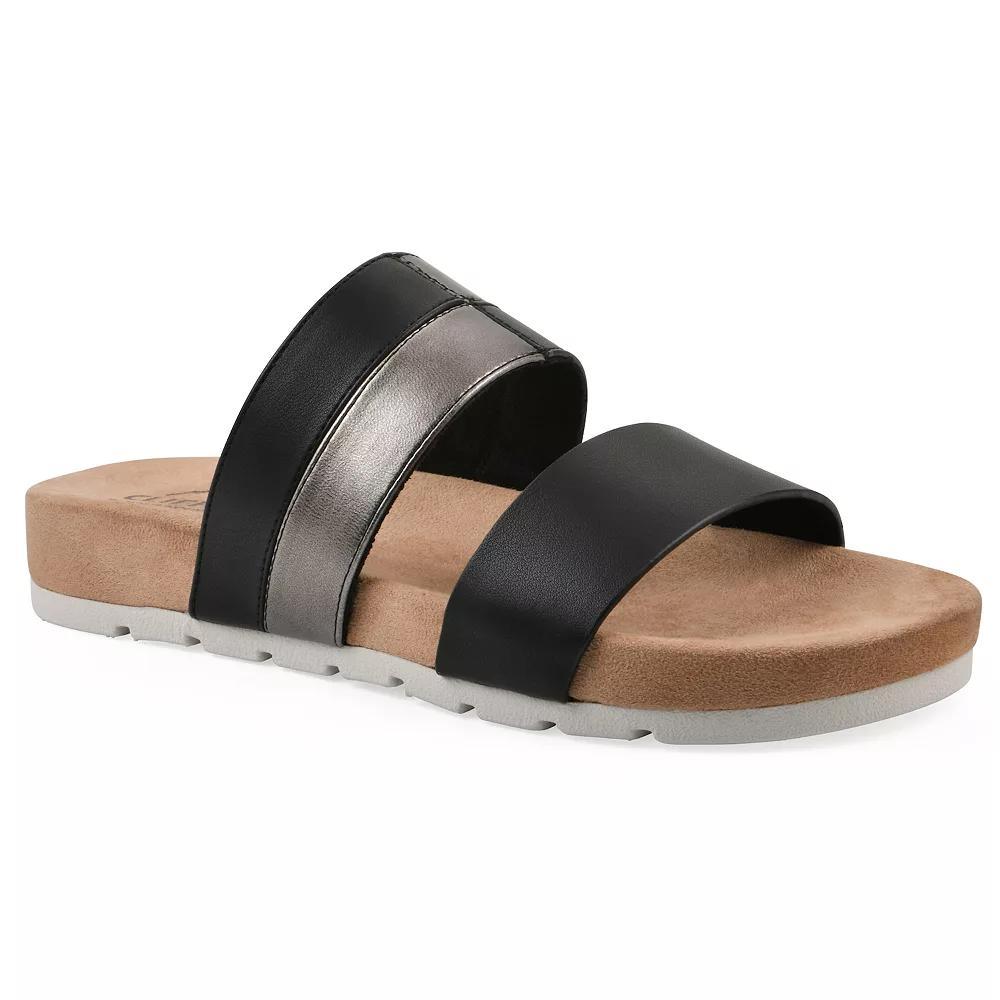 Cliffs by White Mountain Tammy Women's Slide Sandals, Size: 7, Black Burnished Smo Product Image