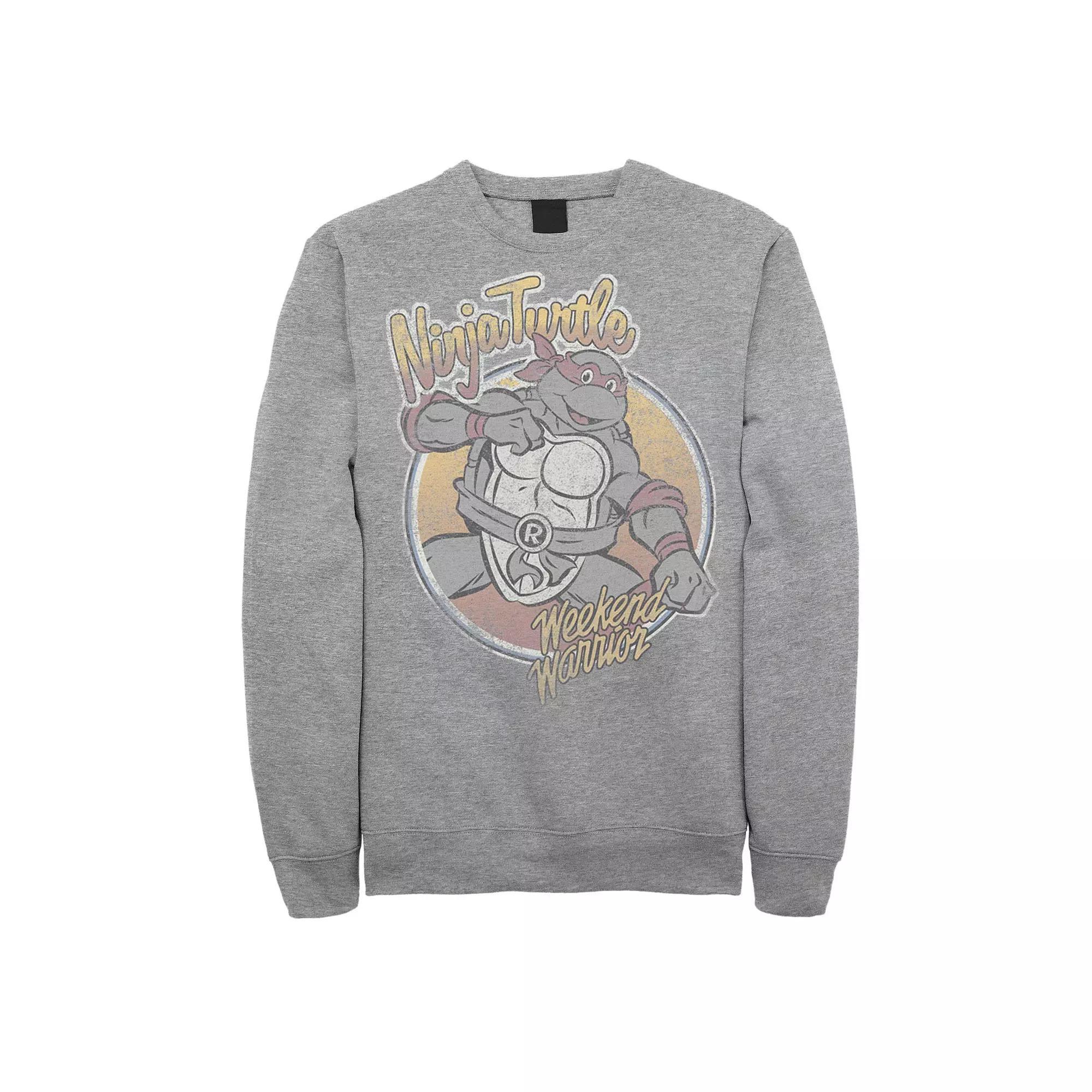 Men's Ninja Turtles Raphael Weekend Warrior Vintage Fleece, Size: 3XL, Athletic Grey Product Image