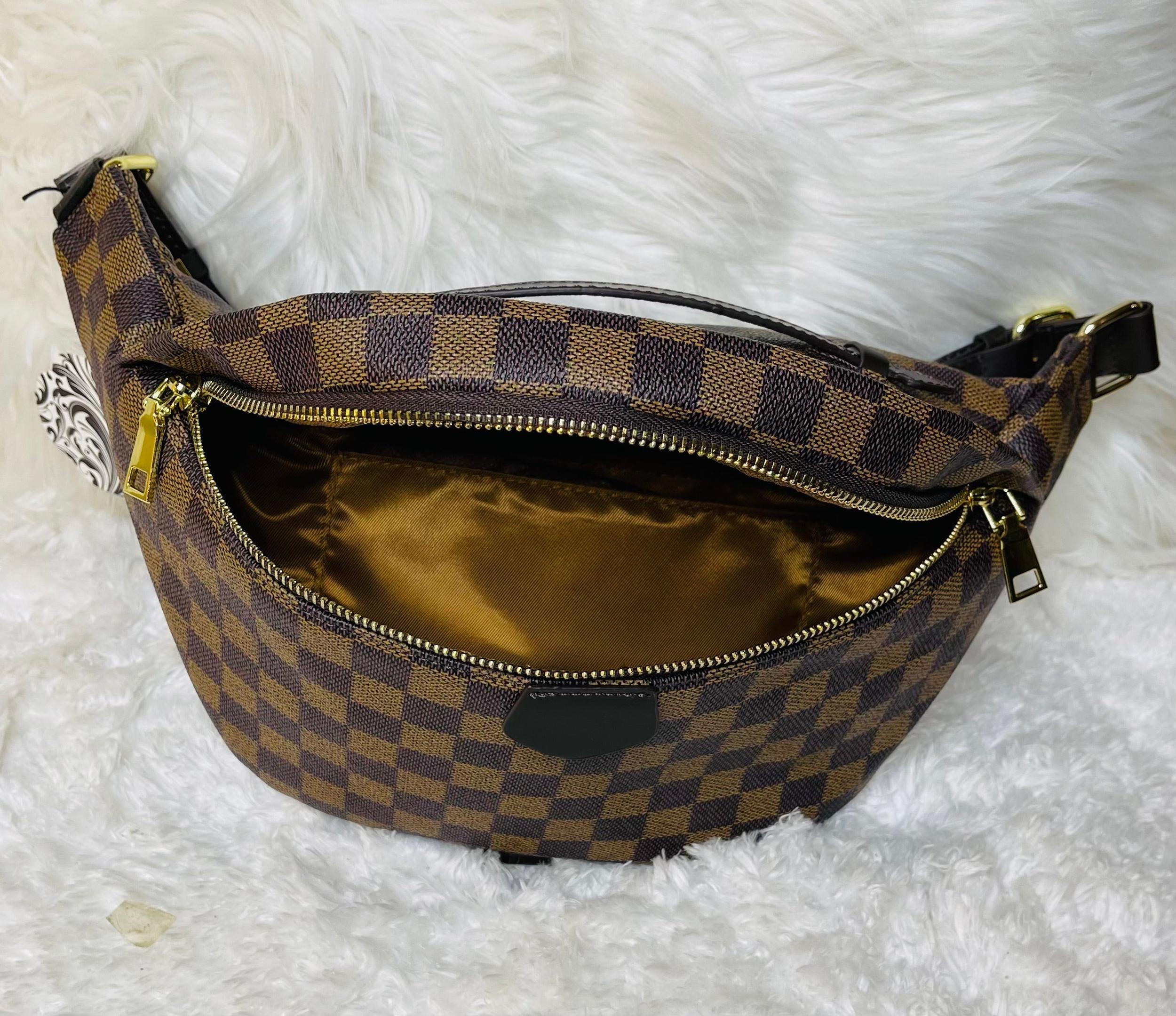 18579   Sasha London Check Fanny Pack Product Image