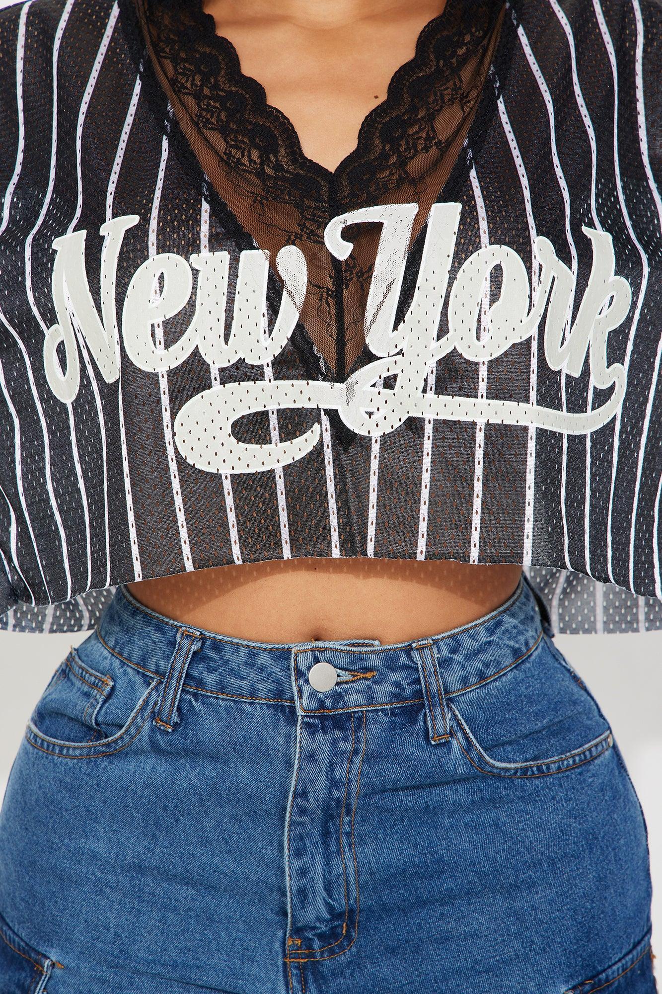 New York Honey Jersey Tee - Black/White Product Image