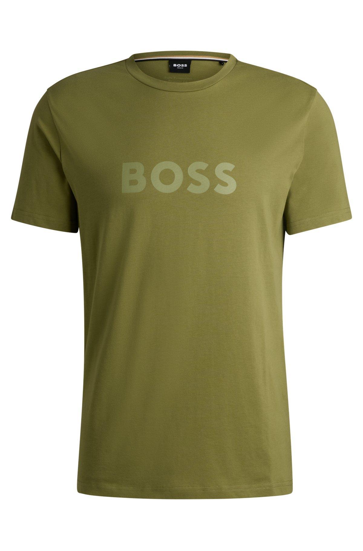 Cotton-jersey T-shirt with SPF 50+ UV protection Product Image