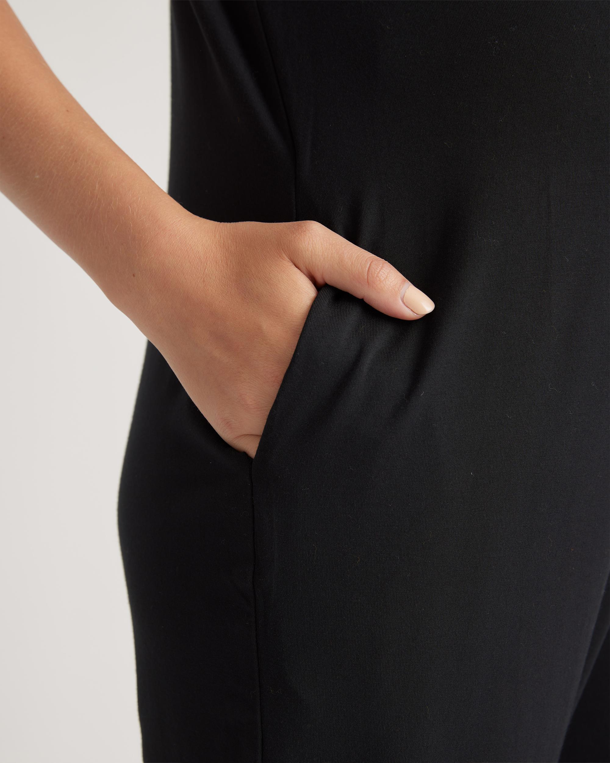 Quince | Women's Bamboo Jersey Maternity Everyday Jumpsuit Size XL Product Image