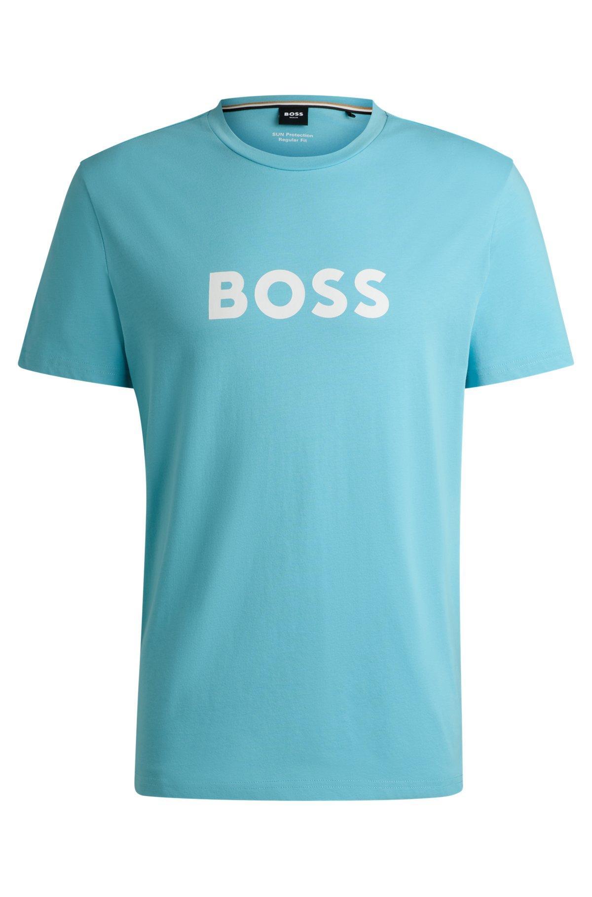 Cotton-jersey T-shirt with SPF 50+ UV protection Product Image