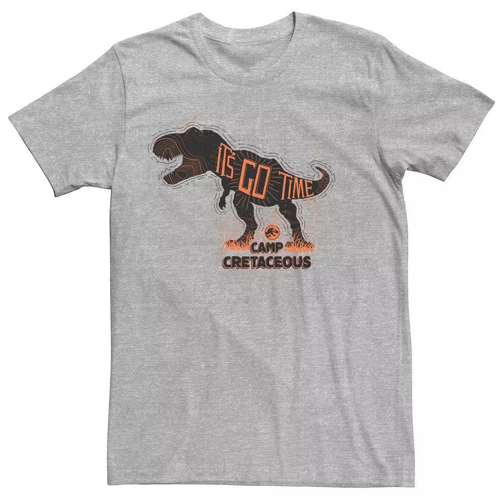 Men's Jurassic World: Camp Cretaceous T-Rex It's Go Time Tee, Size: Small, Athletic Grey Product Image
