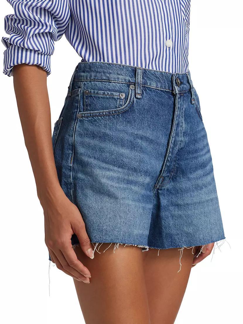 Cut-Off Denim Shorts Product Image