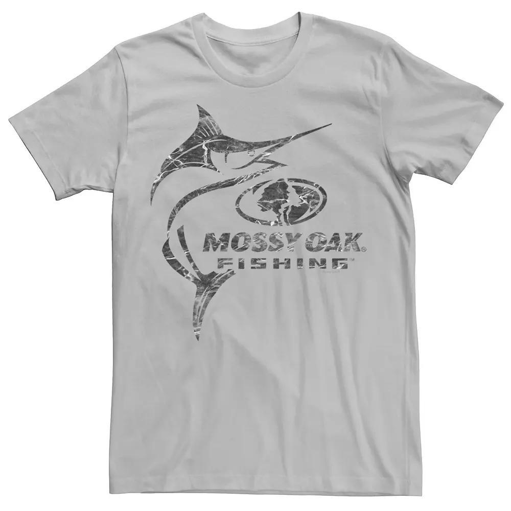 Men's Mossy Oak Fishing Swordfish Water Surface Tee, Size: XXL, Silver Product Image