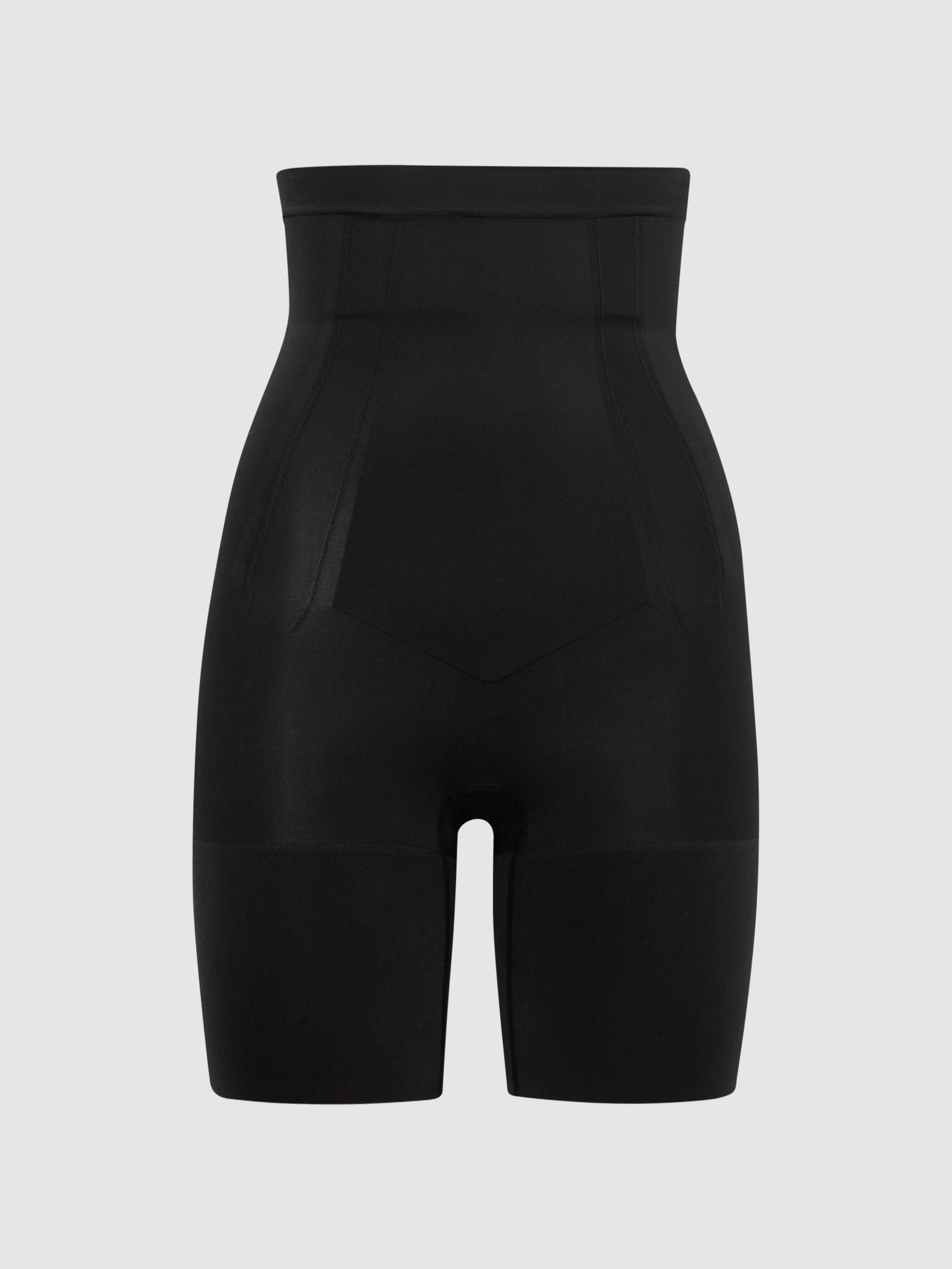 Spanx Shapewear Super Firming High Rise Mid-Thigh Shorts in Black Product Image