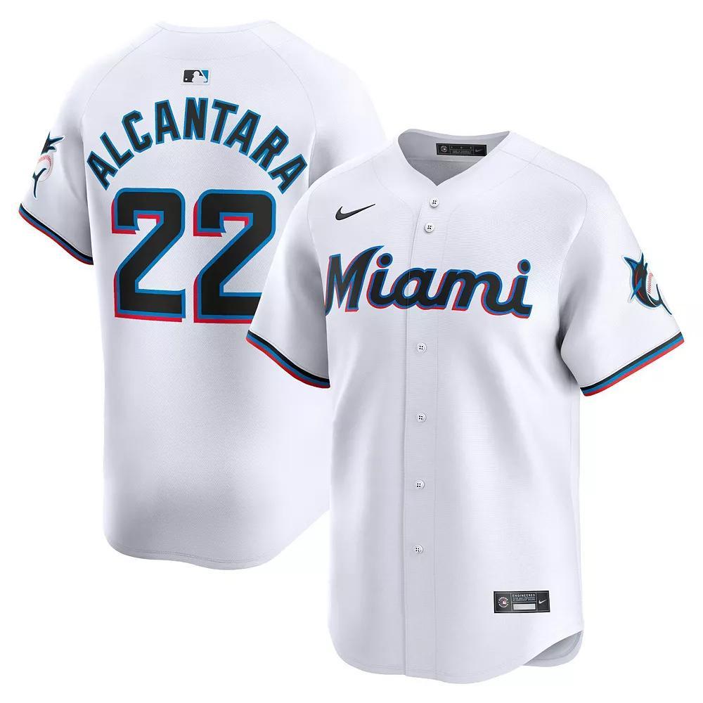 Men's Nike Sandy Alcantara White Miami Marlins Home Limited Player Jersey, Size: XL Product Image