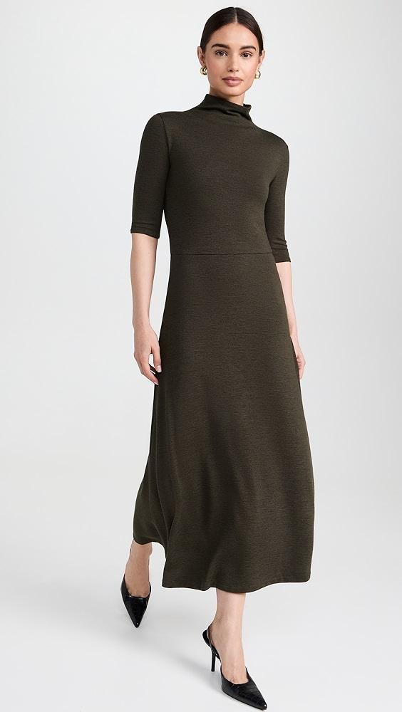 Vince Elbow Sleeve Turtleneck Dress | Shopbop Product Image