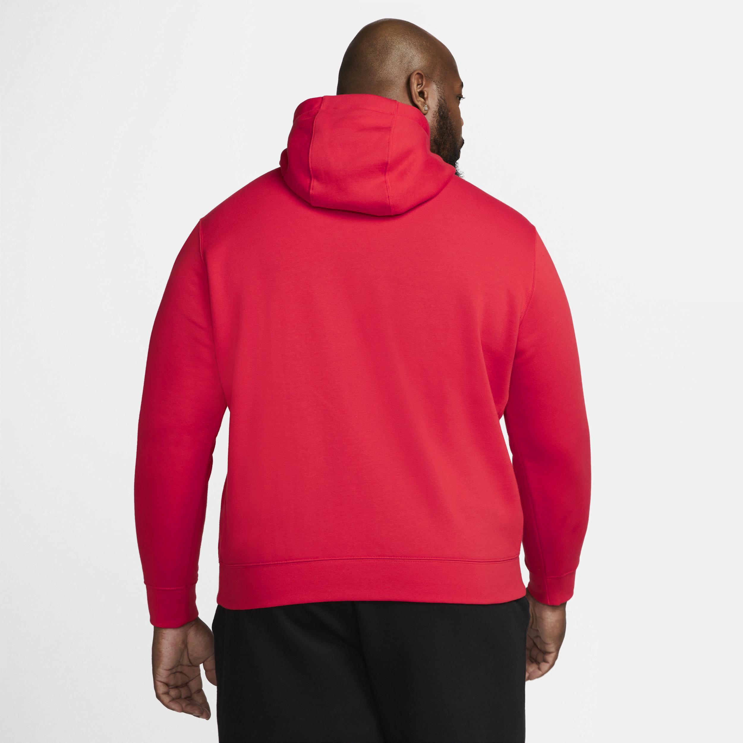 Nike Club unisex hoodie in red Product Image