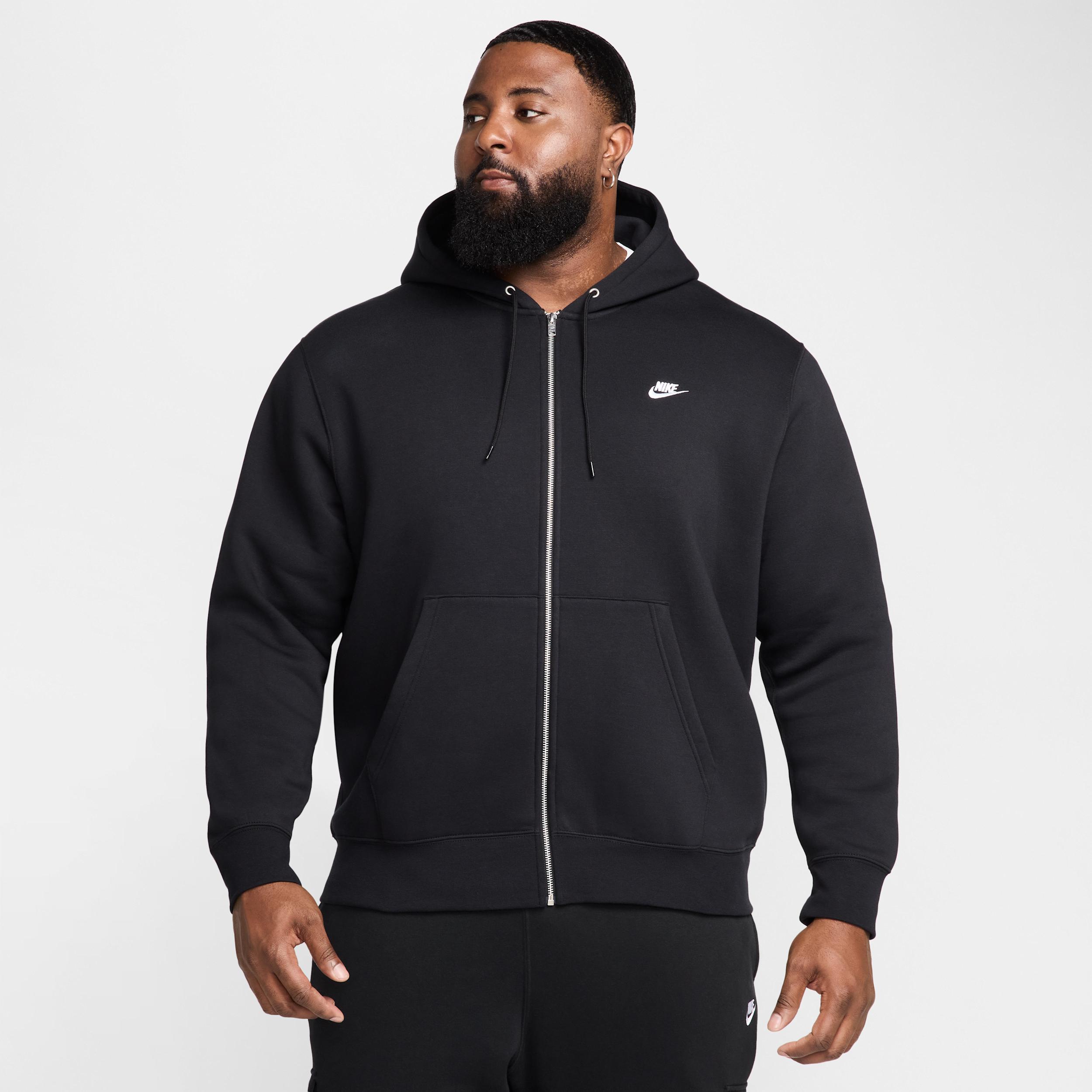 Nike Men's Club Full-Zip Fleece Hoodie Product Image