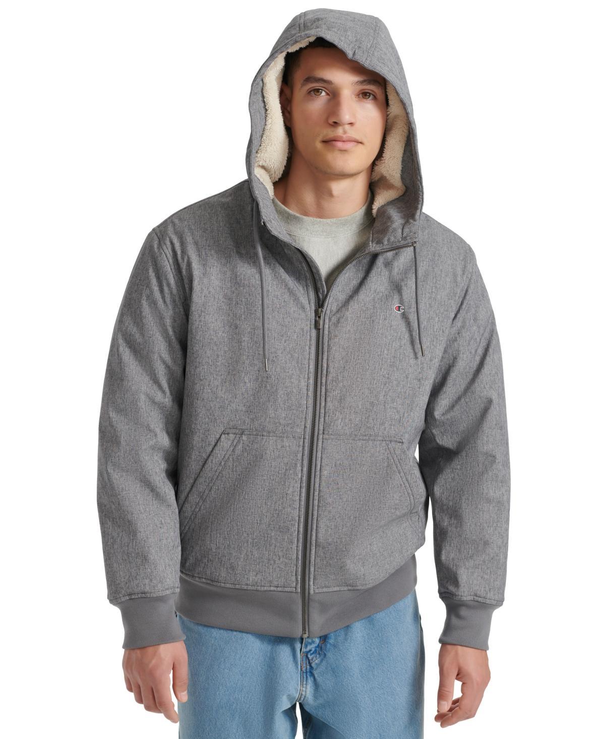 Men's Champion® Sherpa Lined Hoodie, Size: Medium, Rain Green Product Image