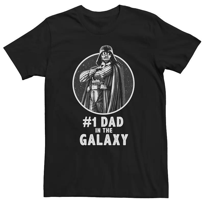 Men's Star Wars Darth Vader #1 Dad In The Galaxy Tee, Size: Small, Athletic Grey Product Image