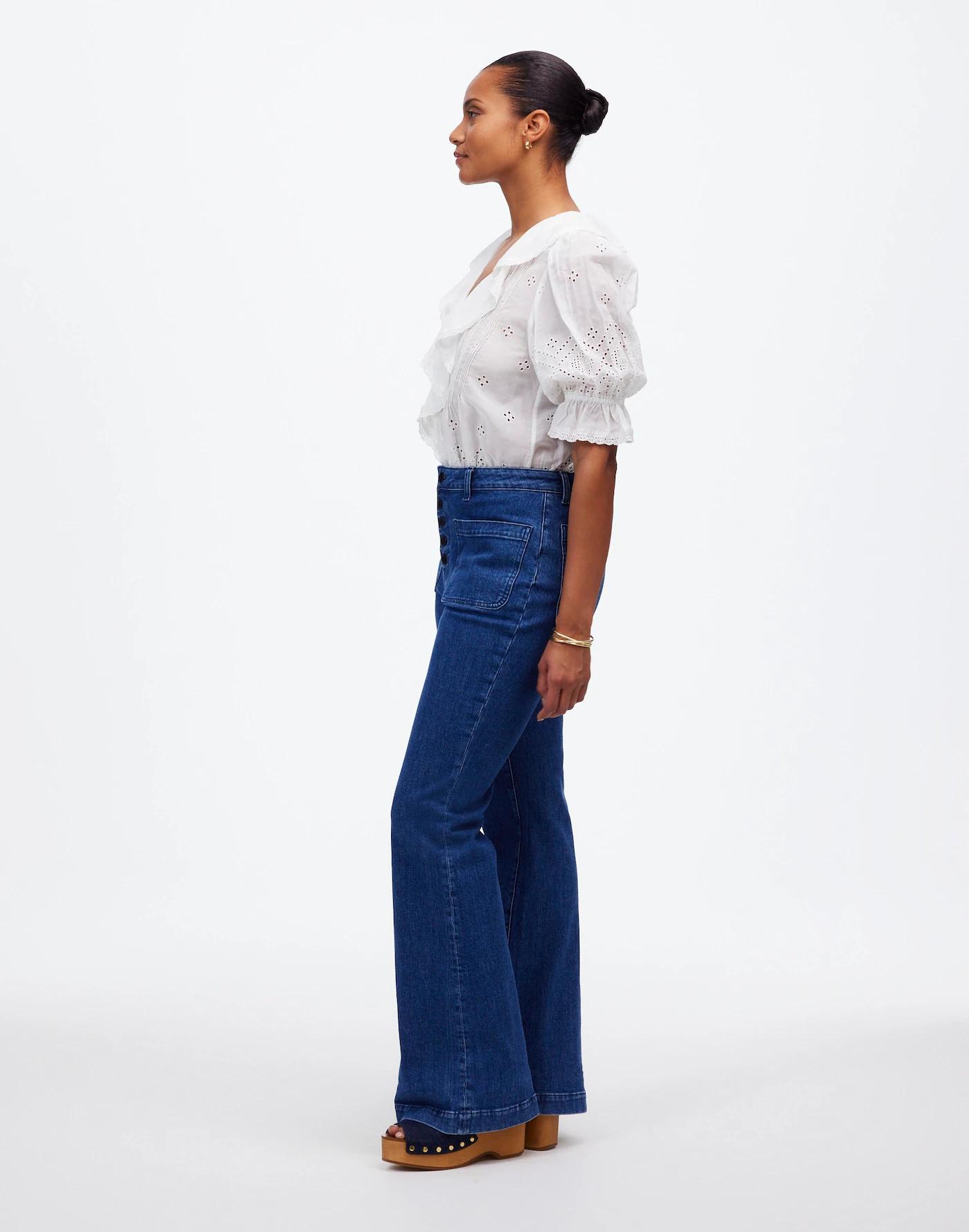 Curvy Flea Market Flare Jeans in Enola Wash Product Image