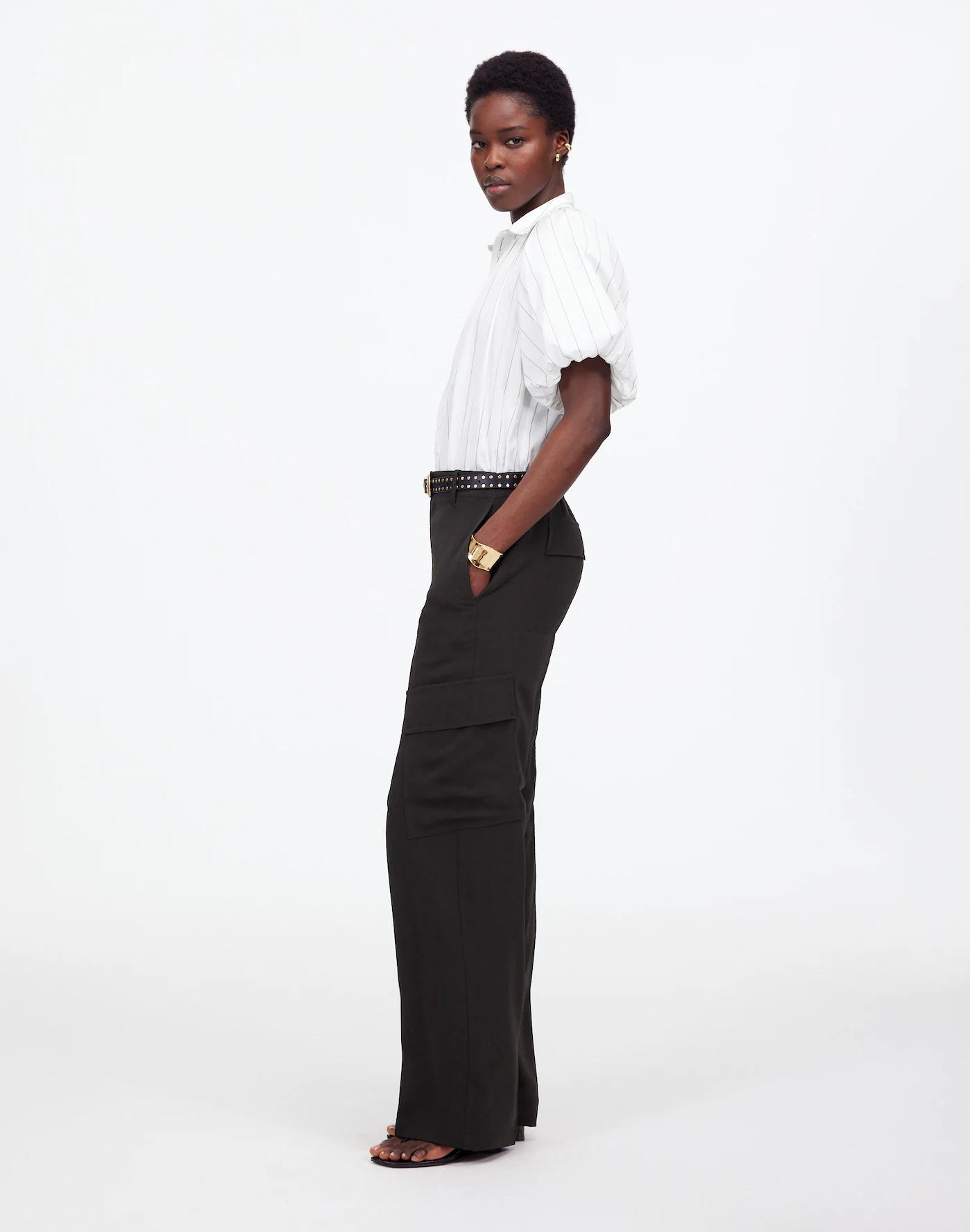 Petite Pull-On Utility Cargo Pants in Crepe Product Image