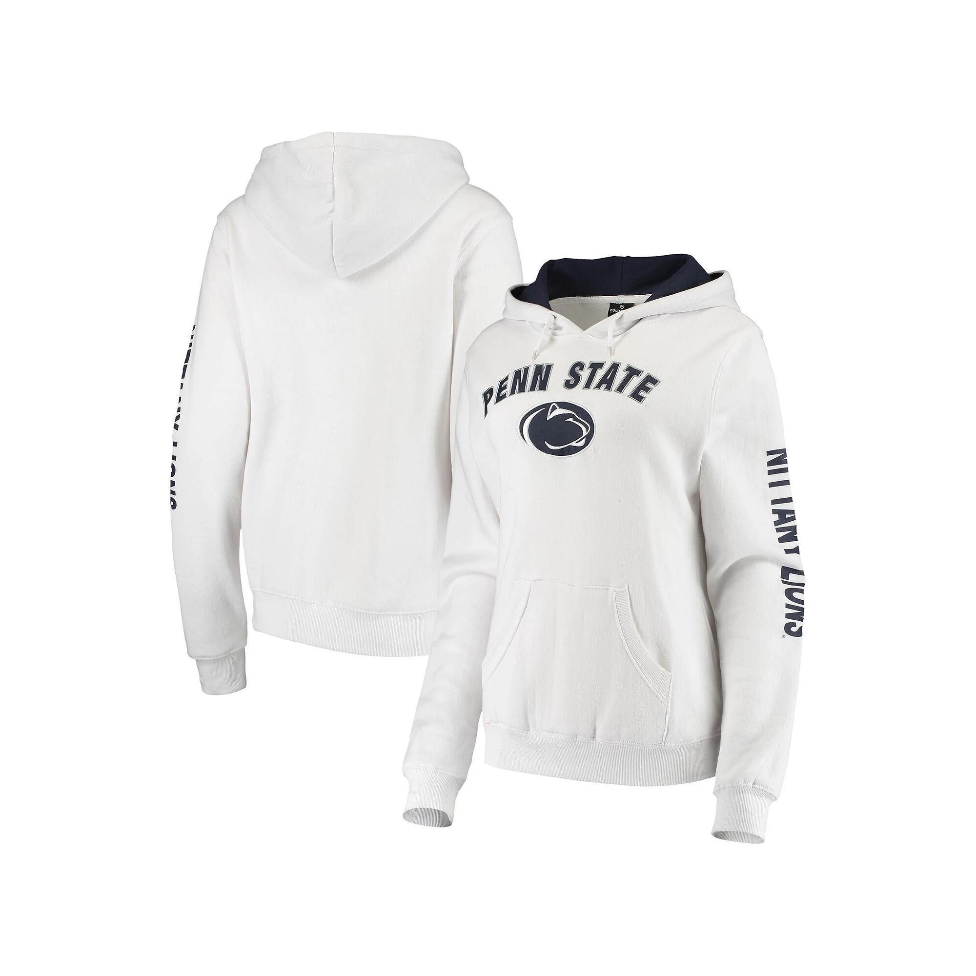 Women's Colosseum White Penn State Nittany Lions Loud and Proud Pullover Hoodie, Size: 2XL Product Image