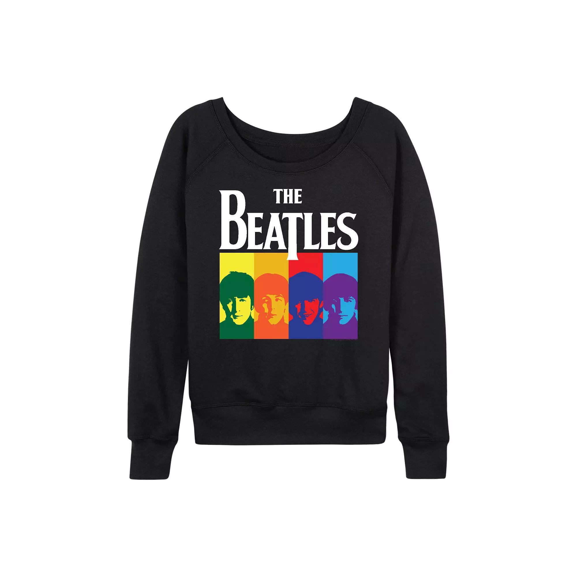 Womens The Beatles Color Block French Terry Long Sleeve Tee Product Image