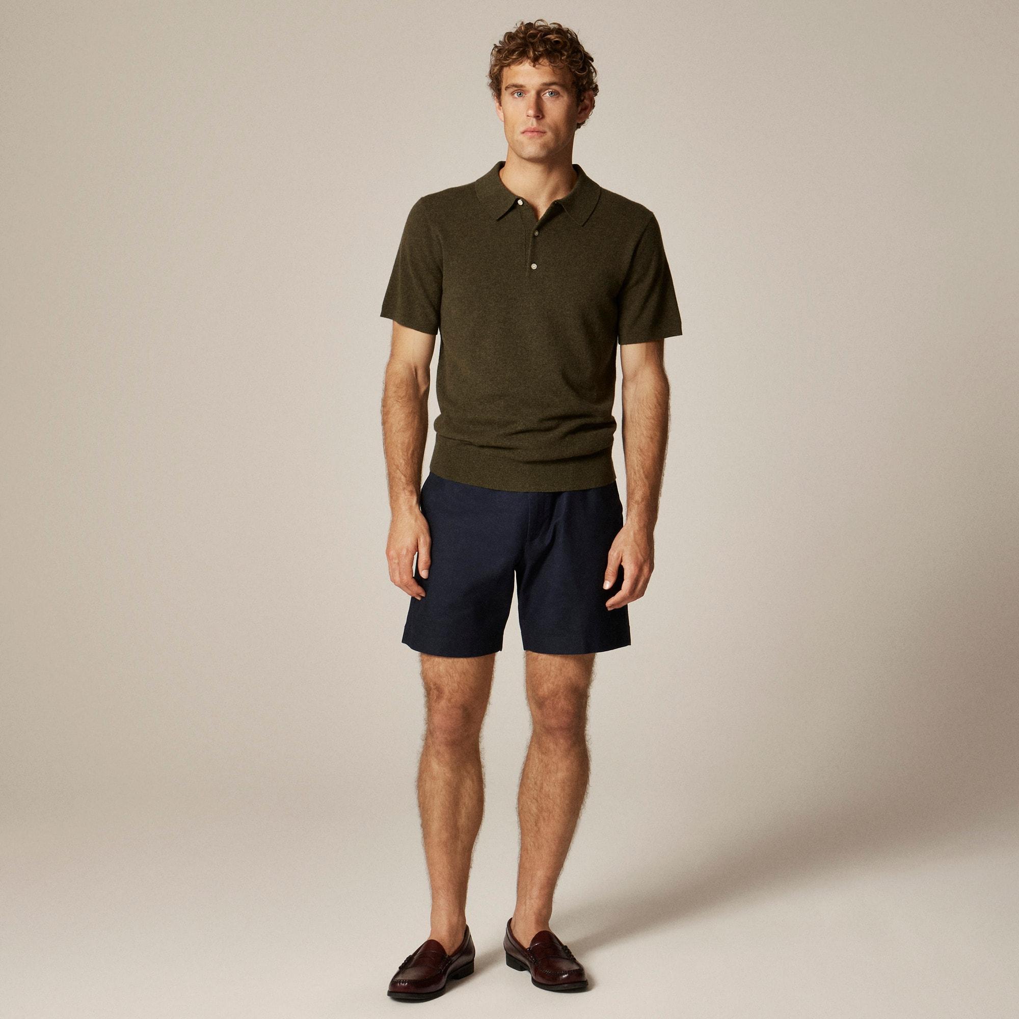 Cashmere short-sleeve sweater-polo Product Image