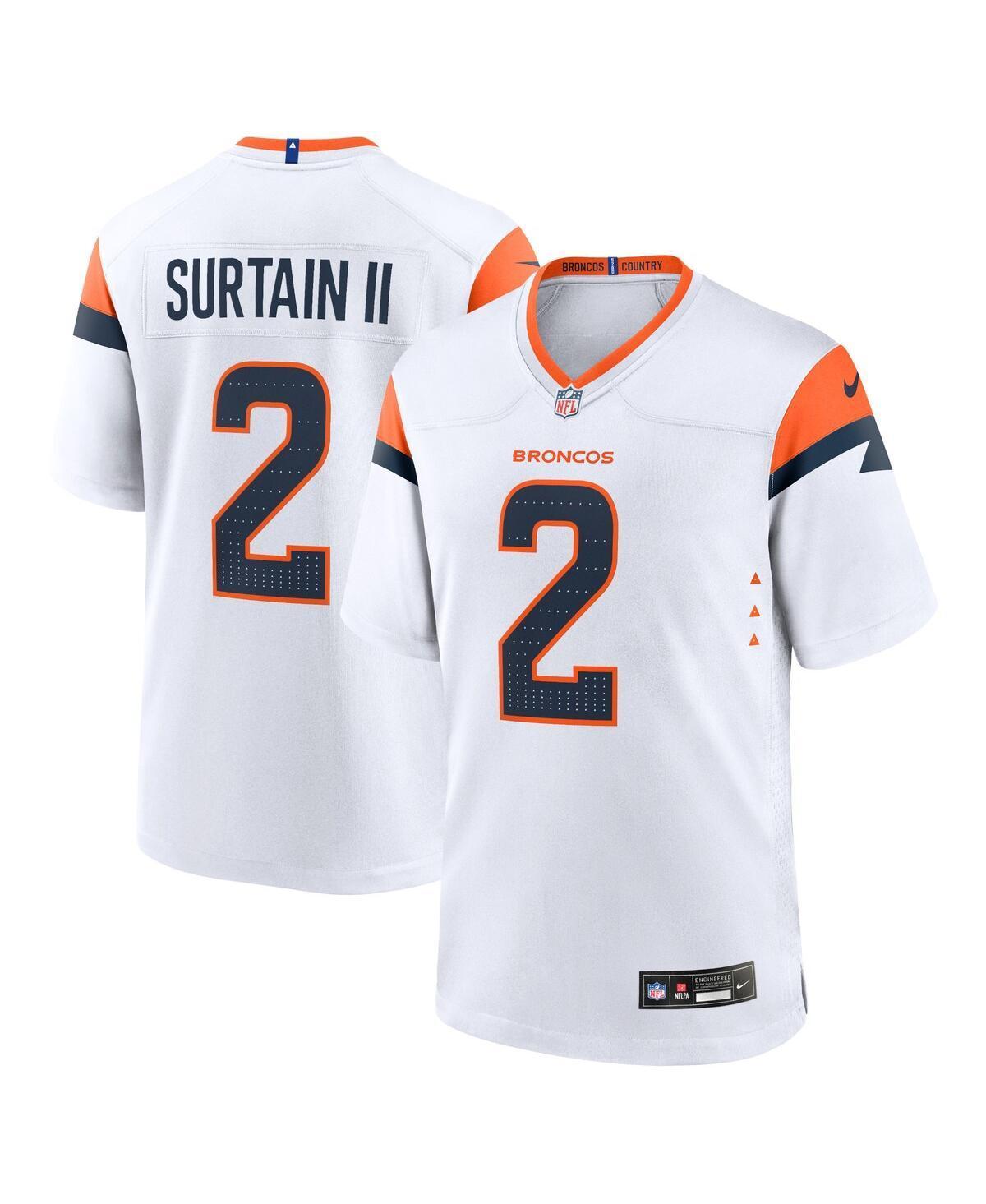 Men's Nike Patrick Surtain II White Denver Broncos Mile High Collection Game Jersey, Size: 3XL Product Image