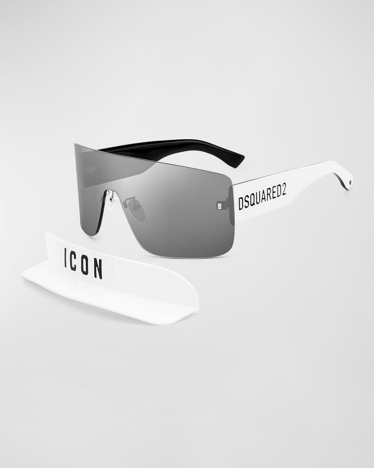 Mens Icon Visor Top Bar Mask Sunglasses Product Image