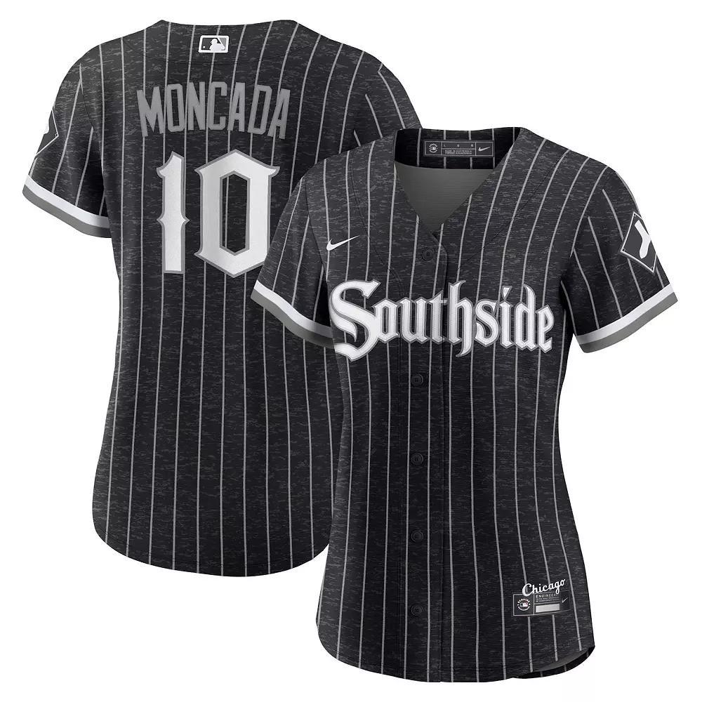 Women's Nike Yoan Moncada Black Chicago White Sox 2021 City Connect Replica Player Jersey, Size: Small Product Image